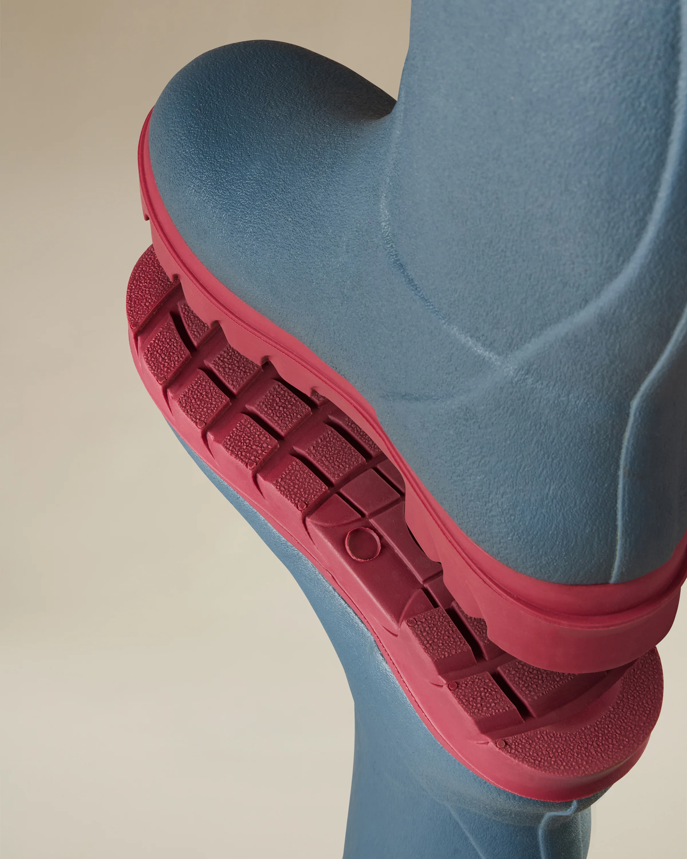 Children's Petite Aventure Jersey Lined Wellington Boot - Blue - Image 7