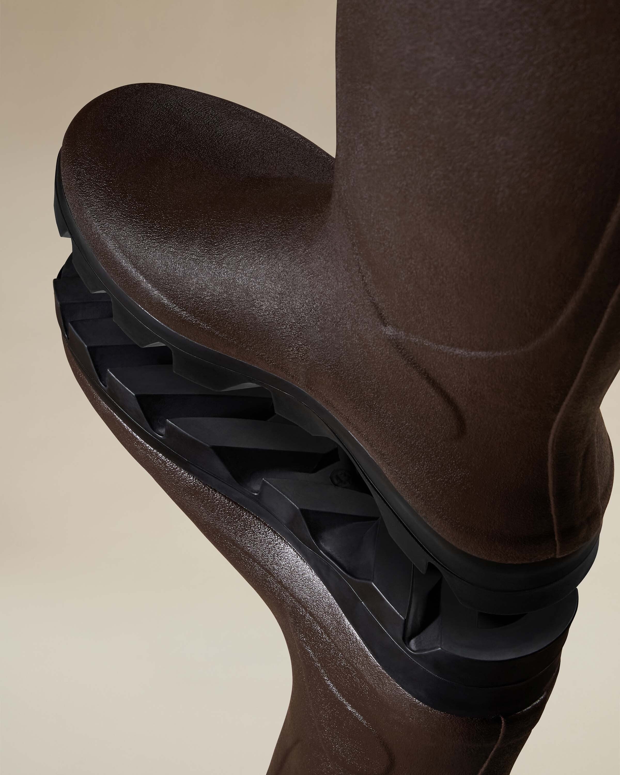 Men's Cérès Neoprene Lined Wellington Boot - Dark Brown - Image 3