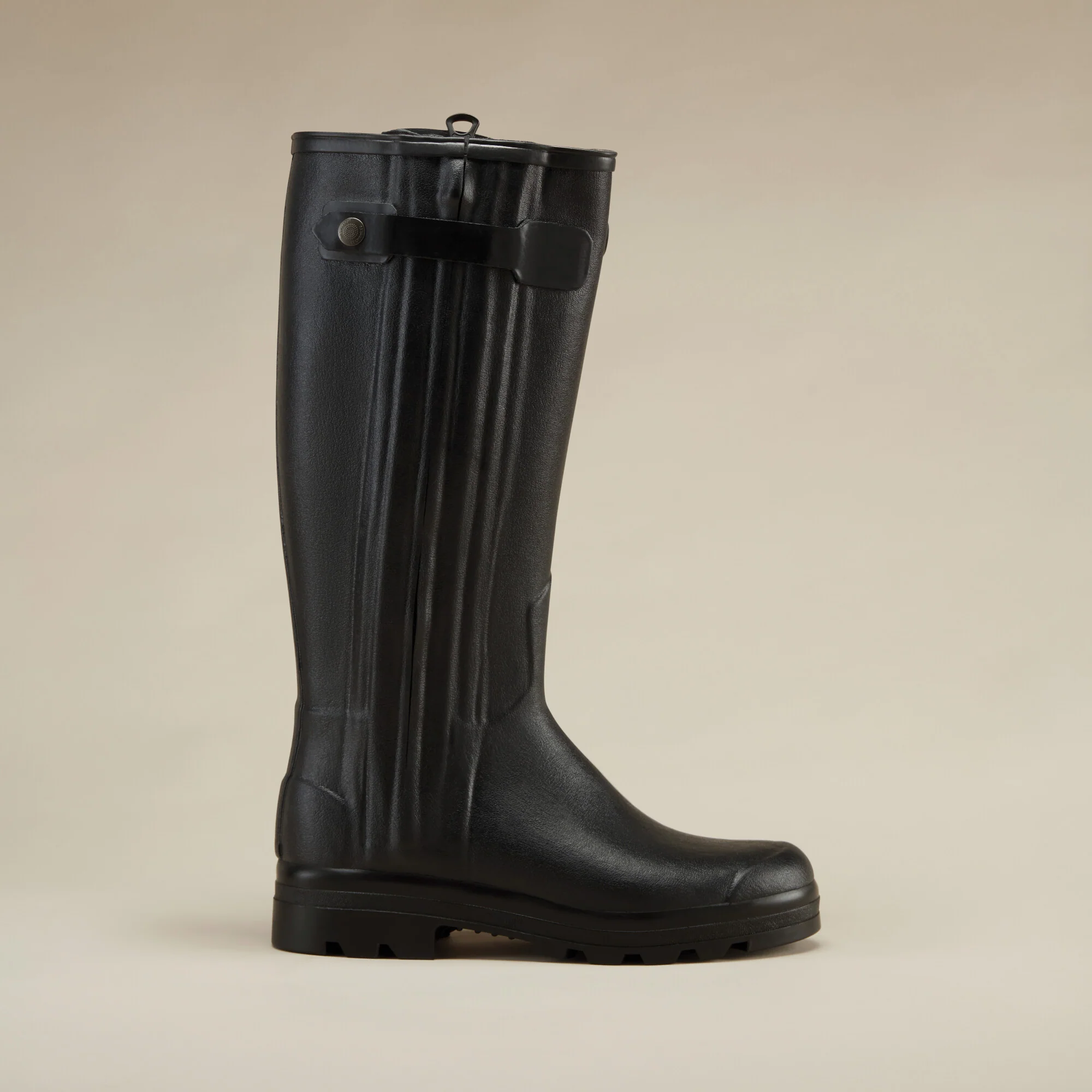 Men's Chasseur Neoprene Lined Wellington Boot - Black - Image 9