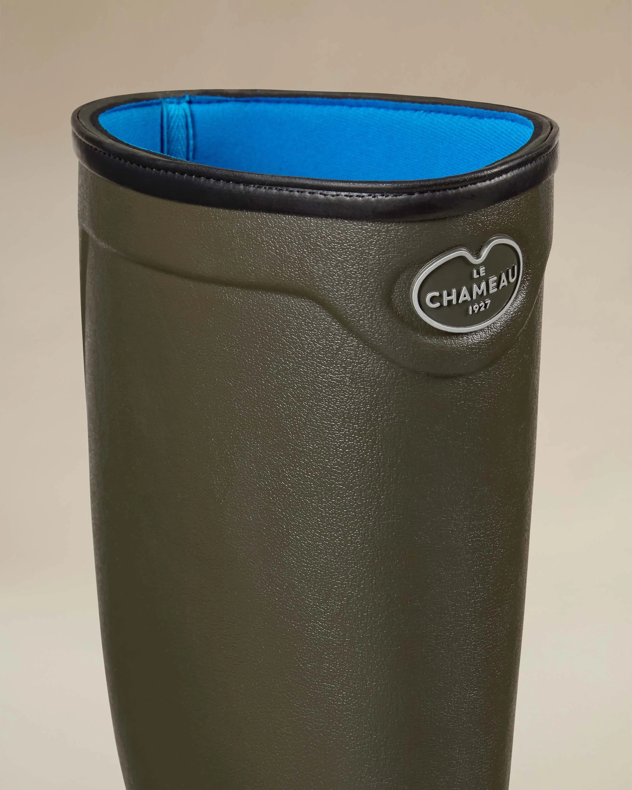 Men's Country Cross Neoprene Lined Wellington Boot - Chameau Green - Image 4