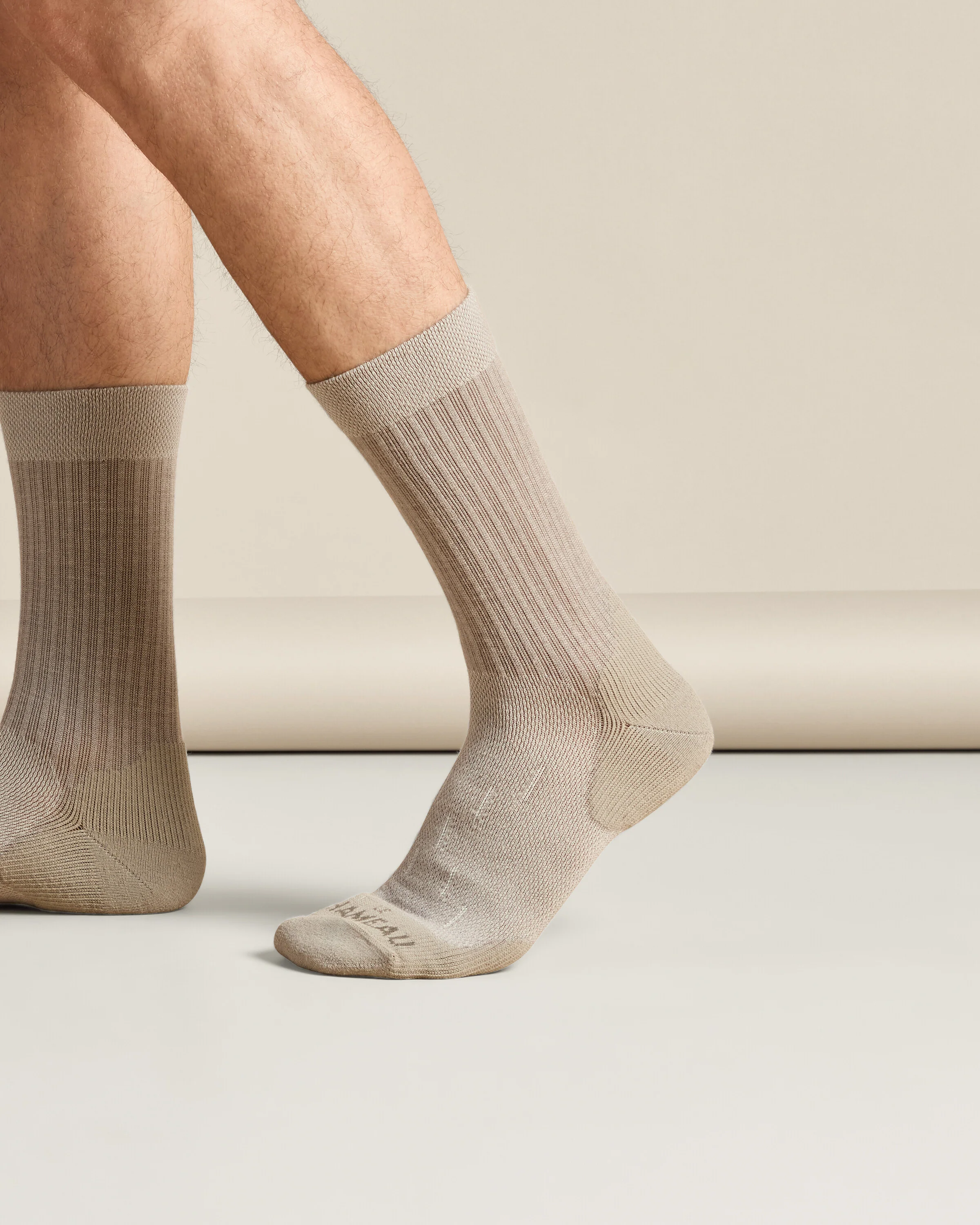 Country Cross Socks - Oatmeal - Image 5