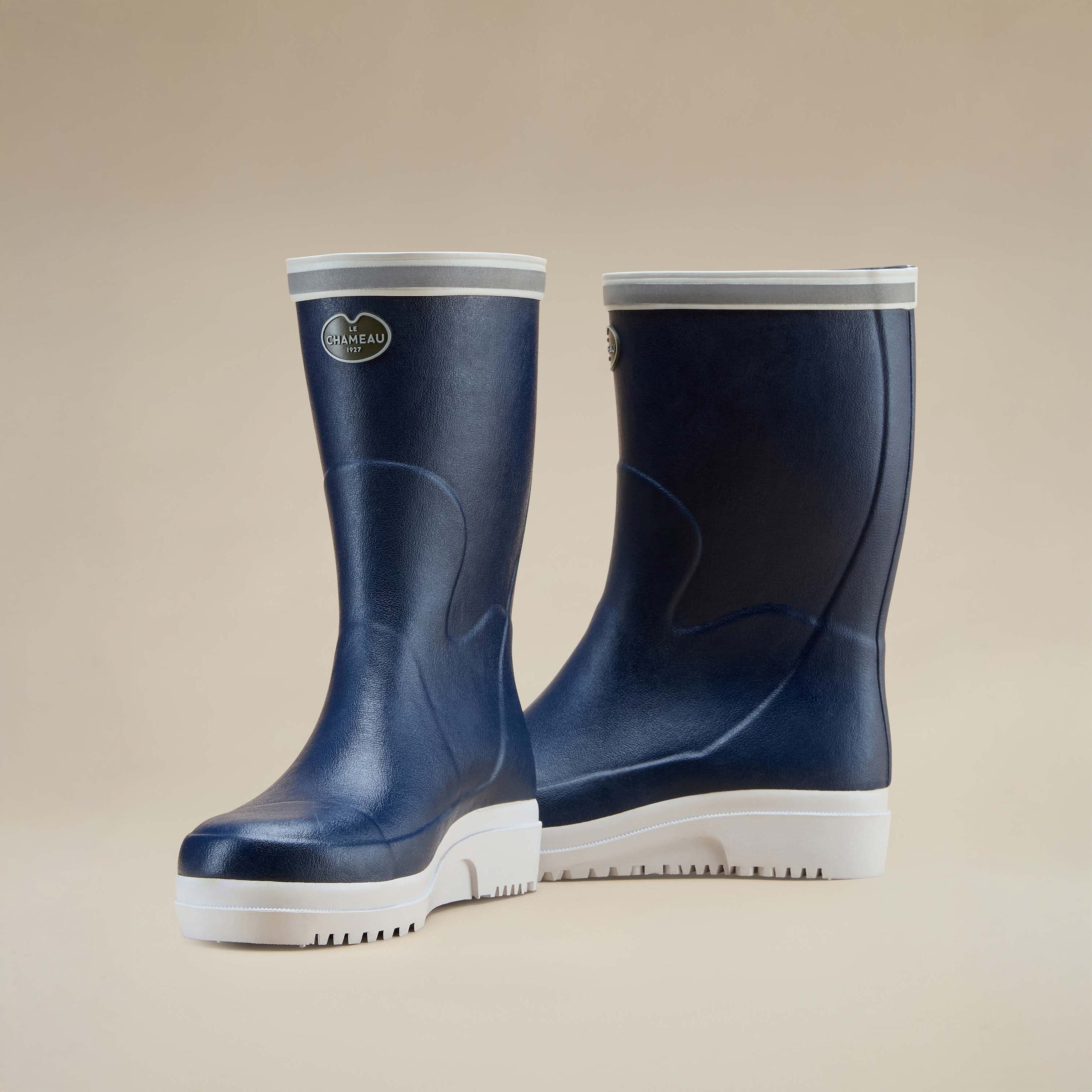 Men's Marine Evo Ponti Lined Short Wellington Boot - Marine Blue - Image 5