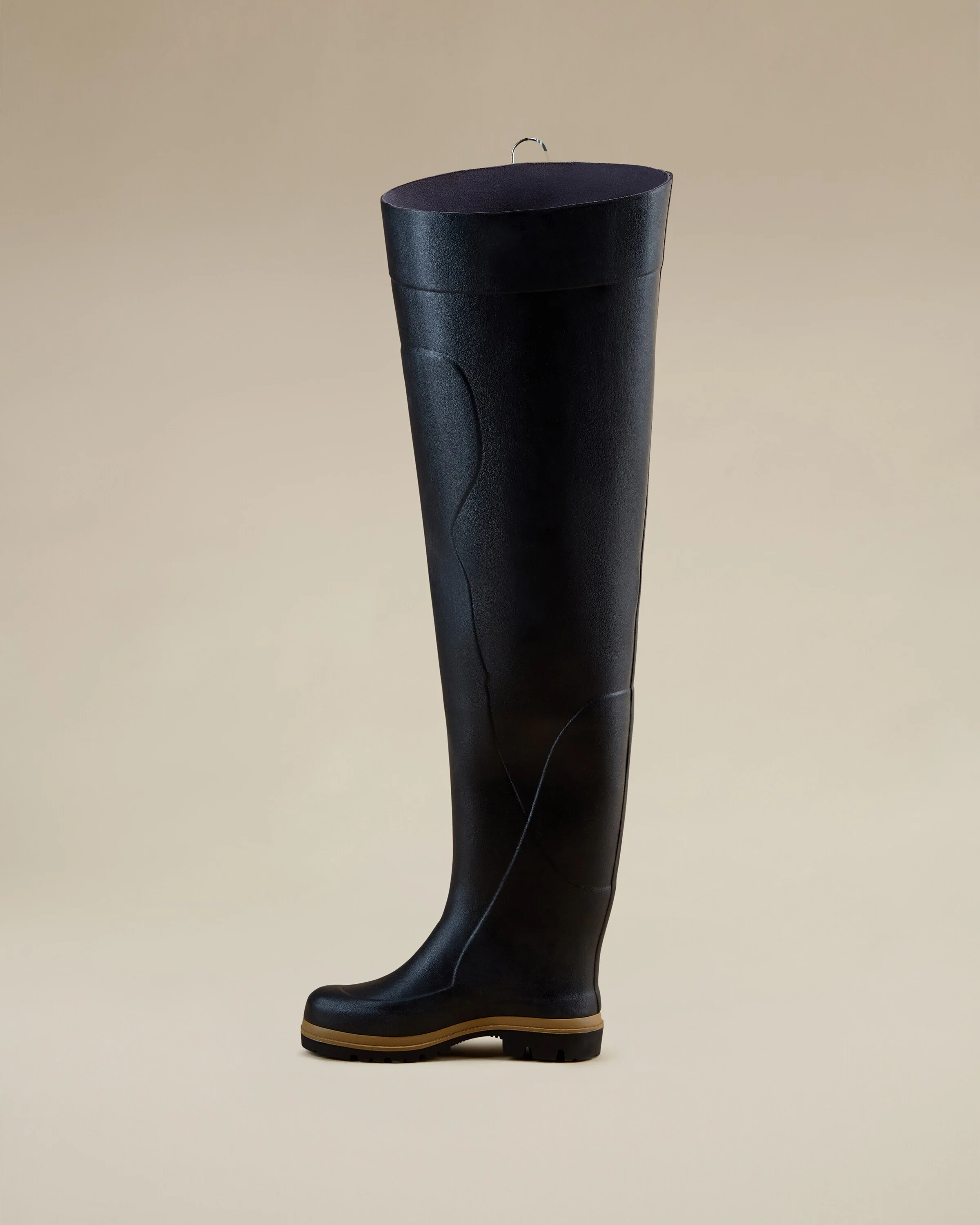 Men's Océane Ponti Lined Thigh Boot - Black - Image 10