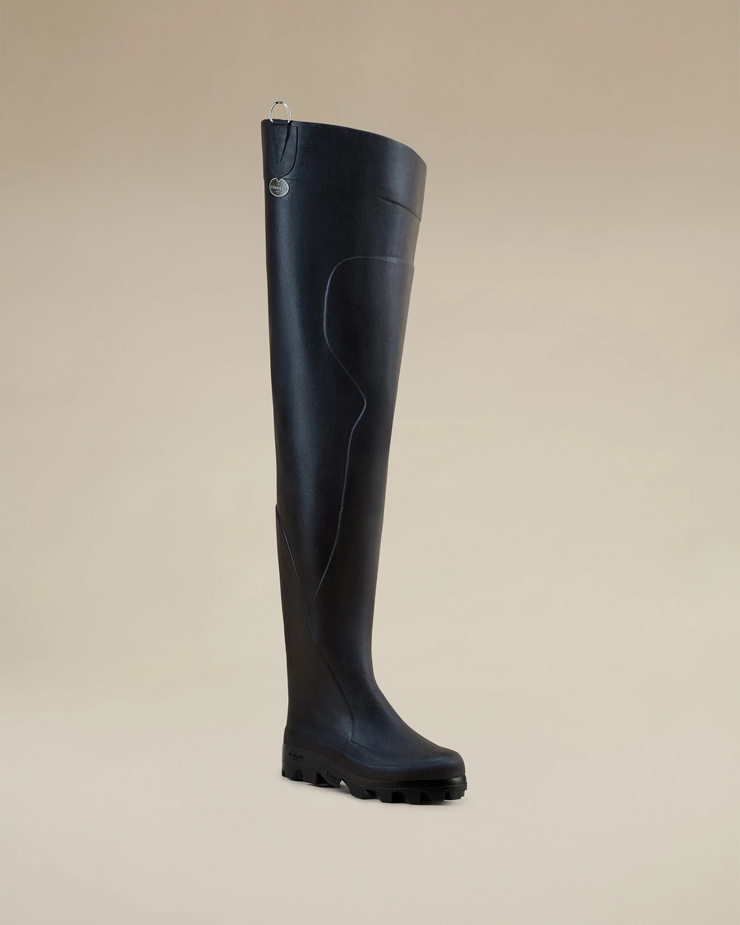 Men's Océane Ponti Lined Thigh Boot - Black - Image 7