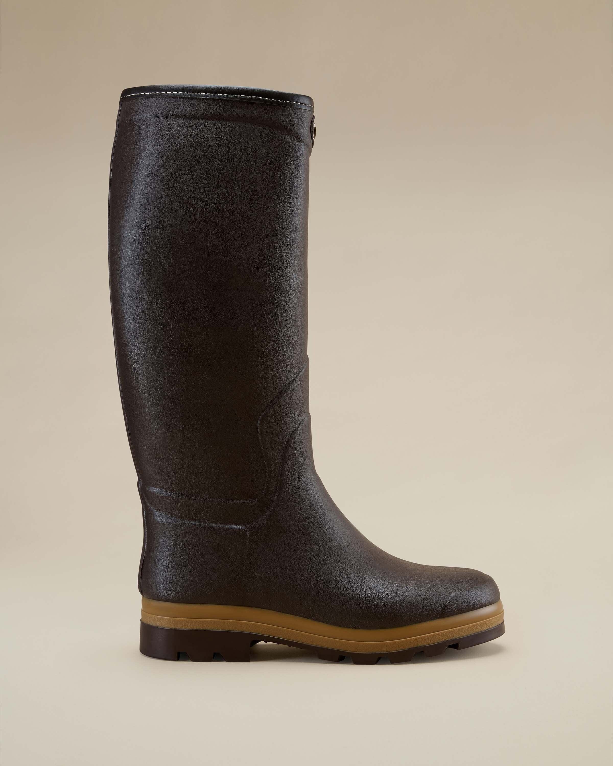 Men's Saint Hubert Heritage Leather Lined Wellington Boot - Dark Brown - Image 8