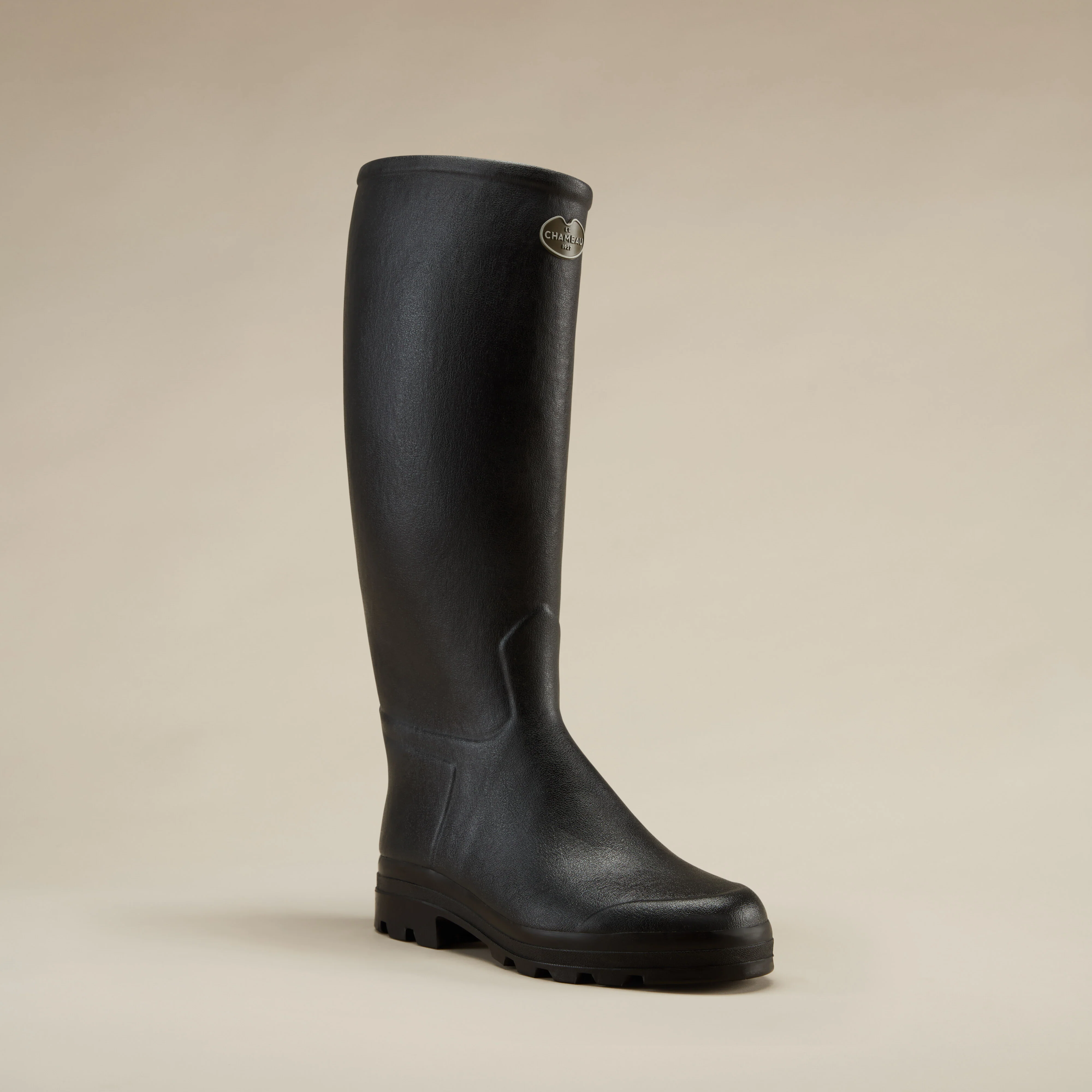 Men's Saint Hubert Leather Lined Wellington Boot - Black - Image 9