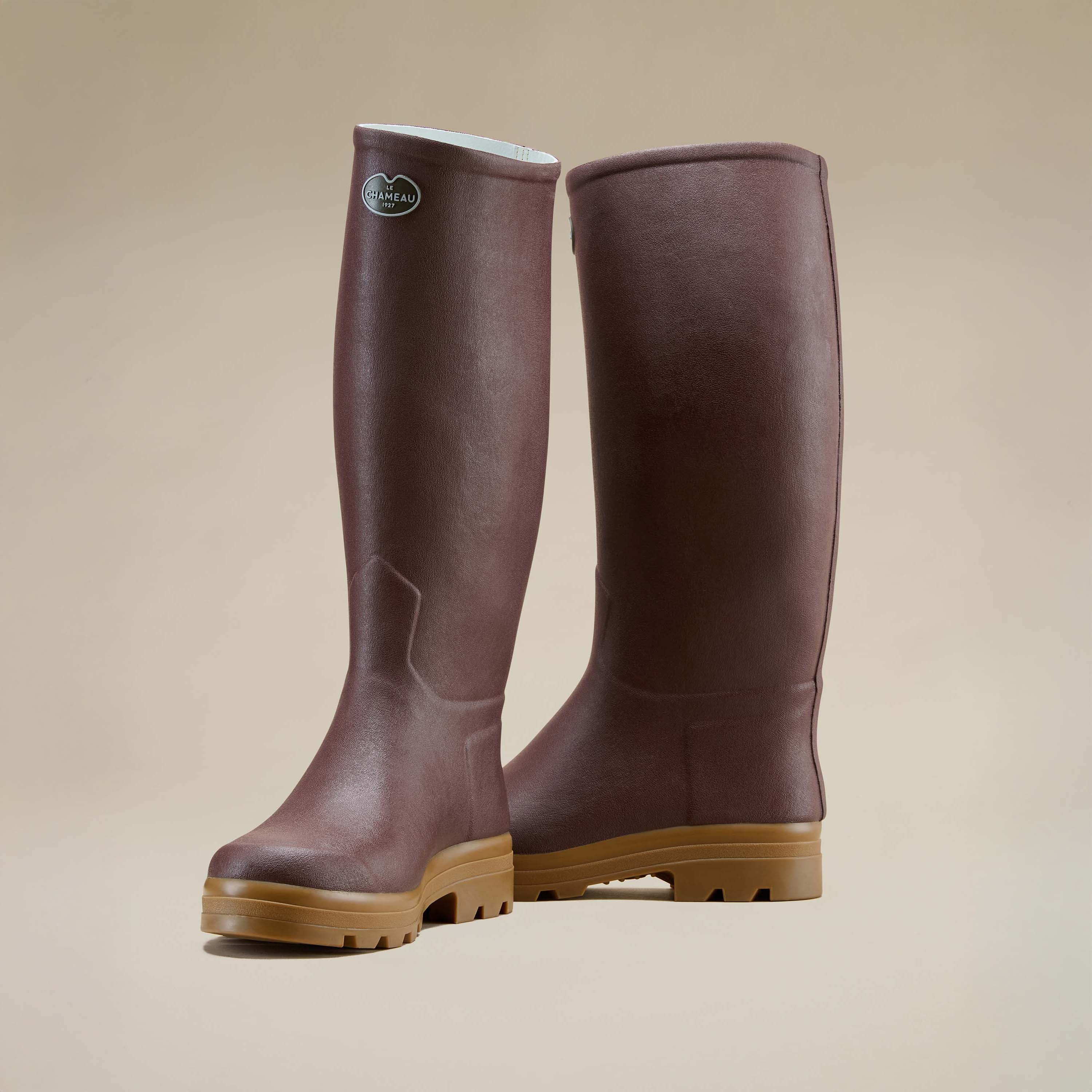 Men's Saint Hubert Leather Lined Wellington Boot - Brown - Image 5