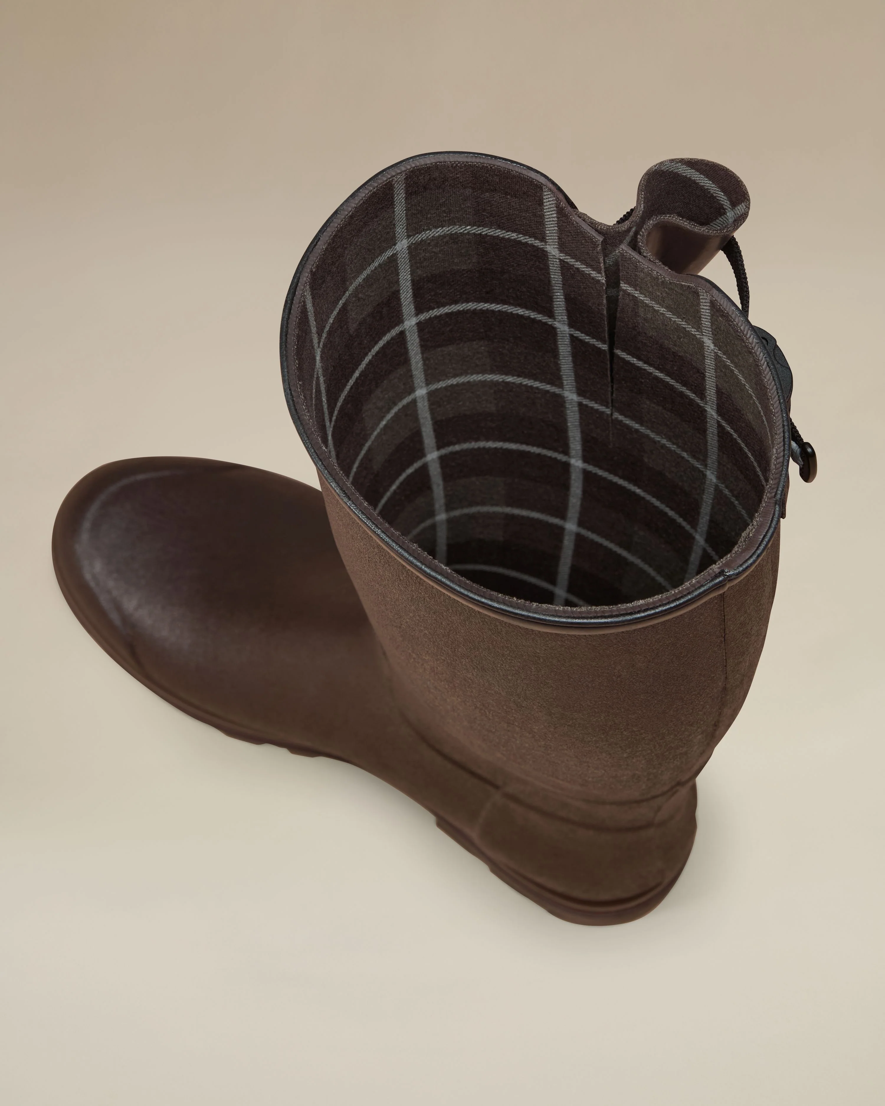 Men's Vierzon Héritage Jersey Lined Wellington Boot - Dark Brown - Image 9