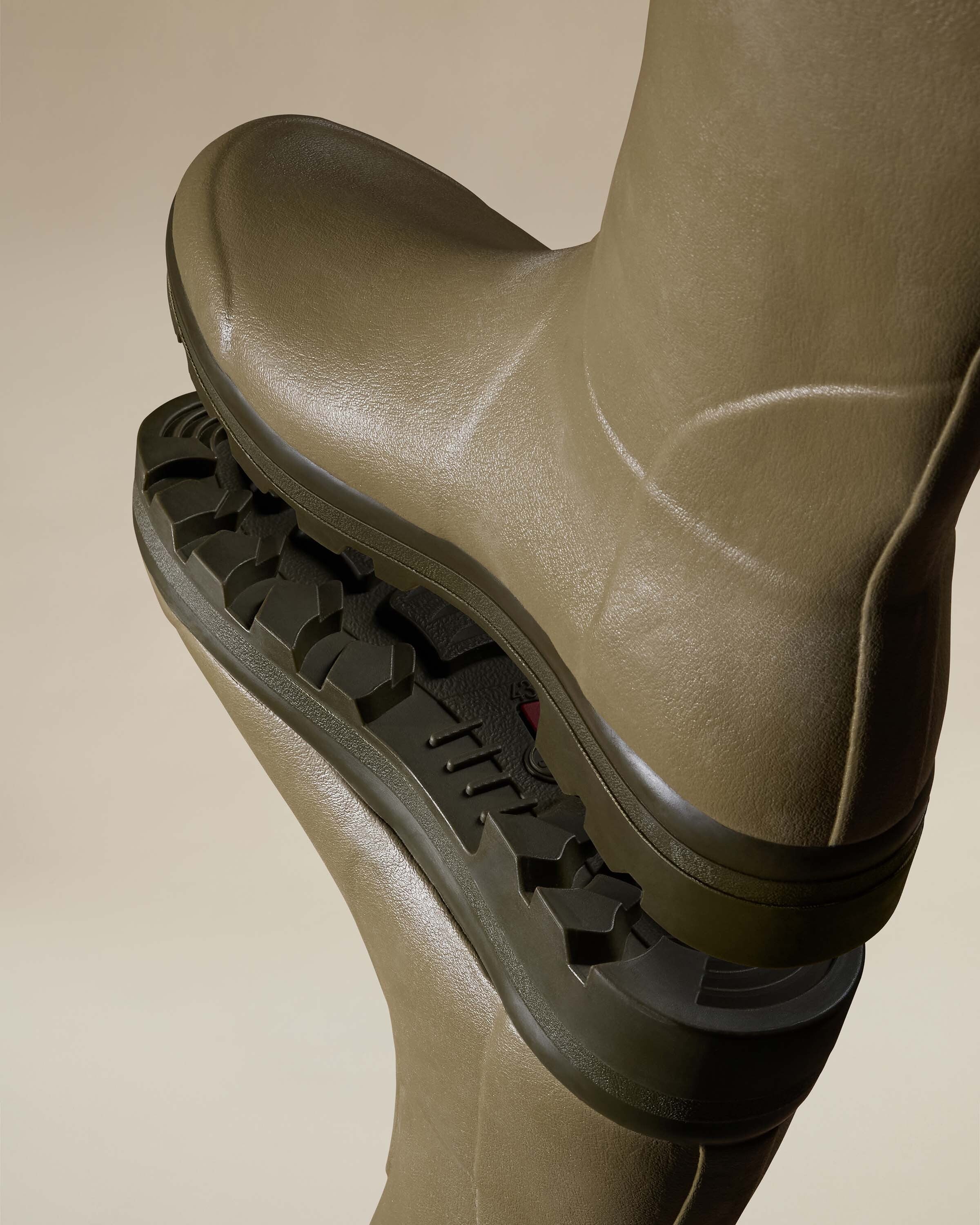 Men's Vierzon Jersey Lined Wellington Boot - Iconic Green - Image 3