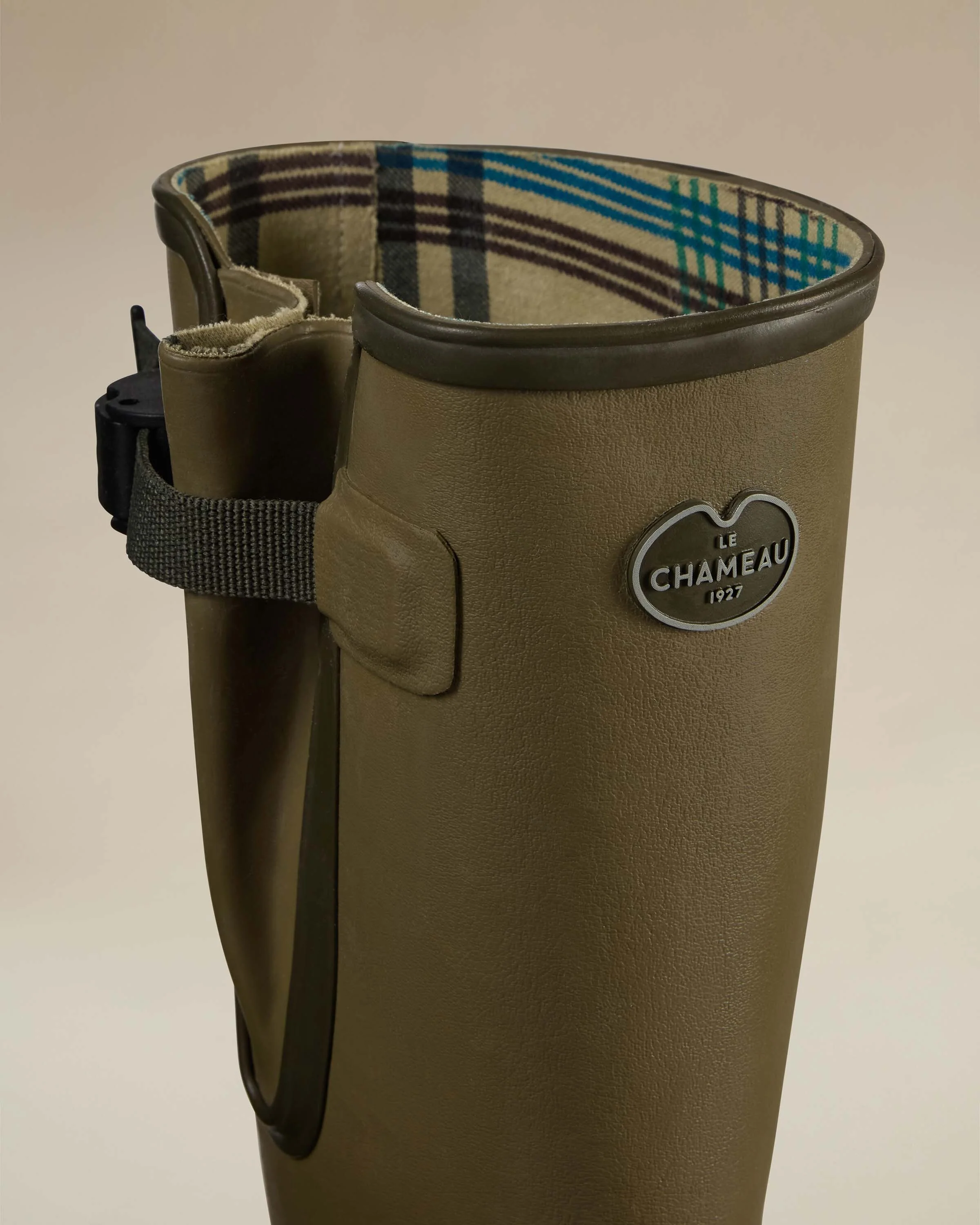 Men's Vierzon Jersey Lined Wellington Boot - Iconic Green - Image 4
