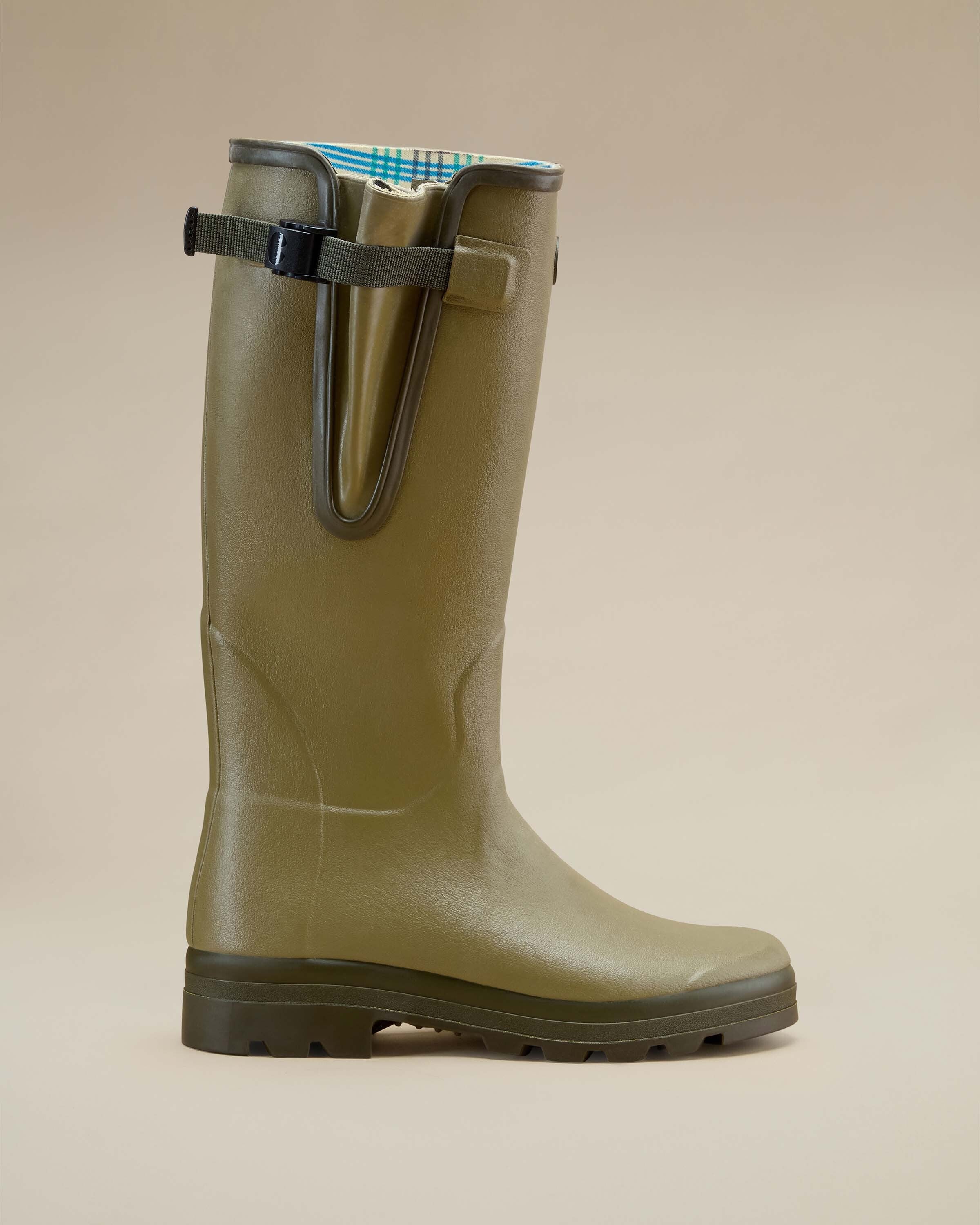Men's Vierzon Jersey Lined Wellington Boot - Iconic Green - Image 7
