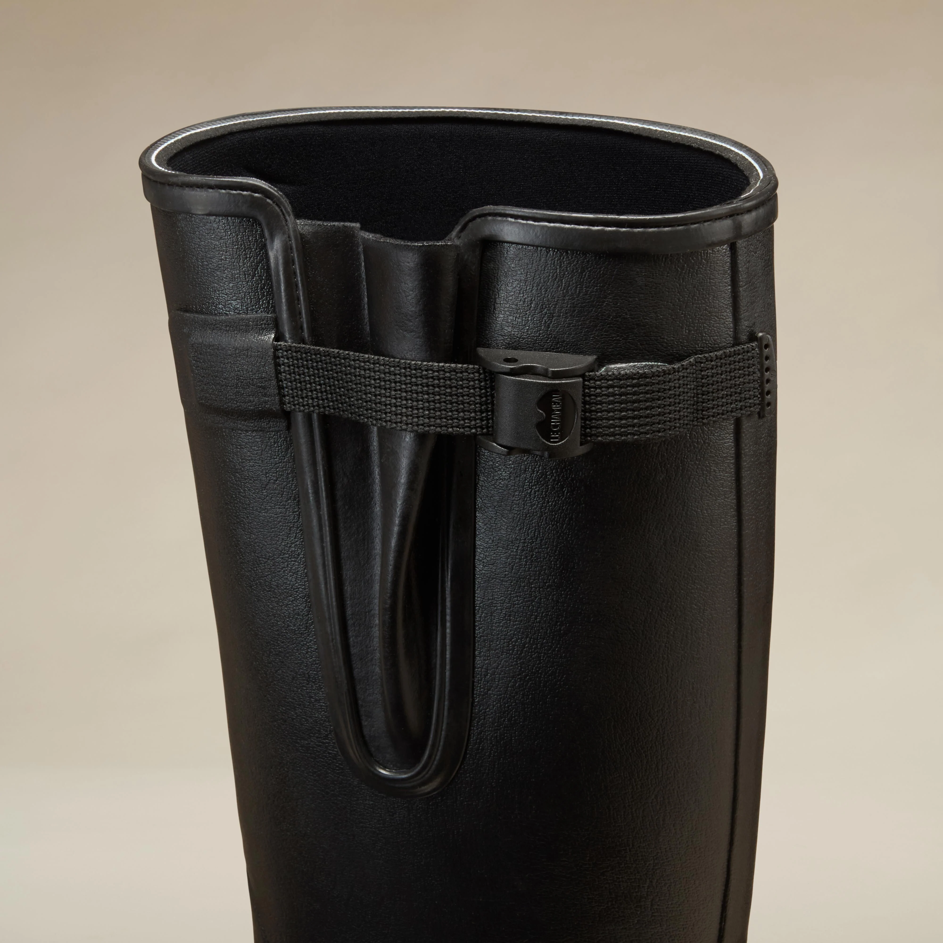 Men's Vierzonord Neoprene Lined Wellington Boot - Black - Image 4
