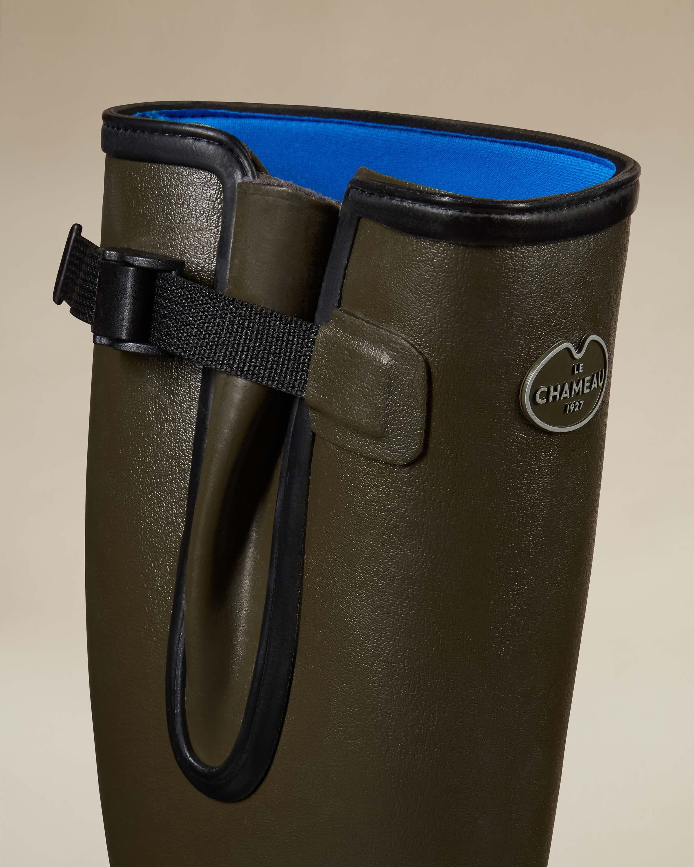 Men's Vierzonord Neoprene Lined Wellington Boot - Chameau Green - Image 4