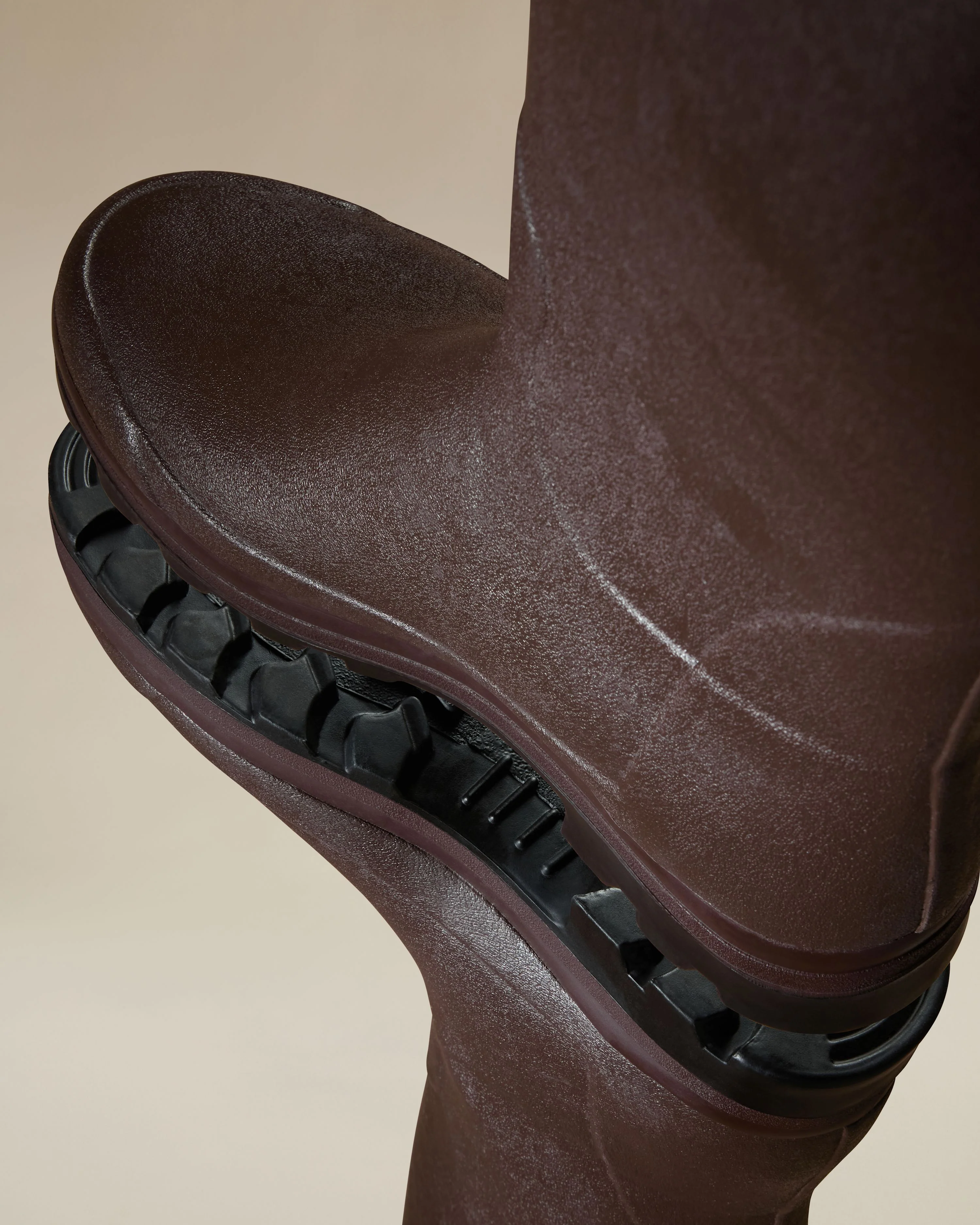 Men's Vierzonord Neoprene Lined Wellington Boot - Dark Brown - Image 3