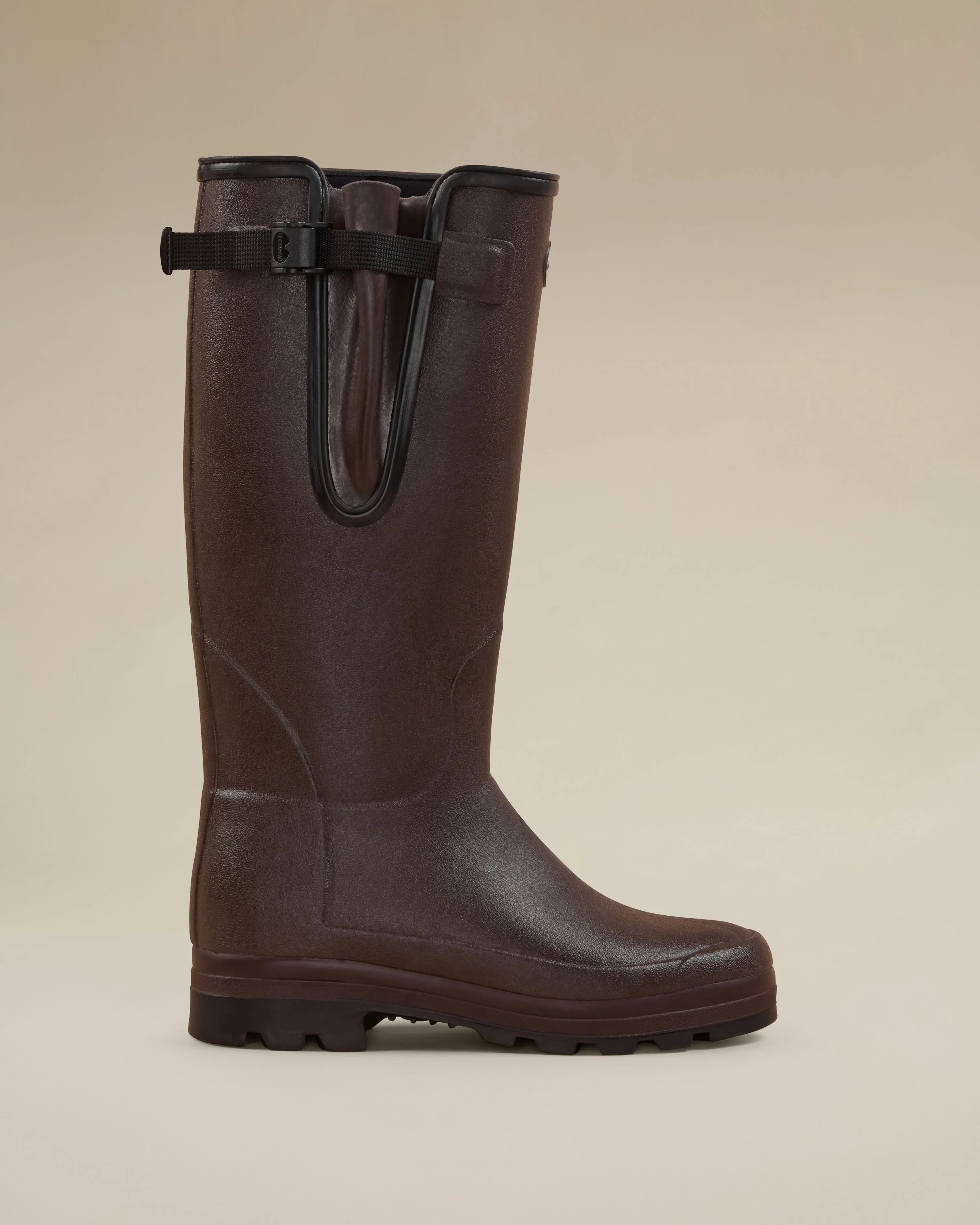 Men's Vierzonord Neoprene Lined Wellington Boot - Dark Brown - Image 8