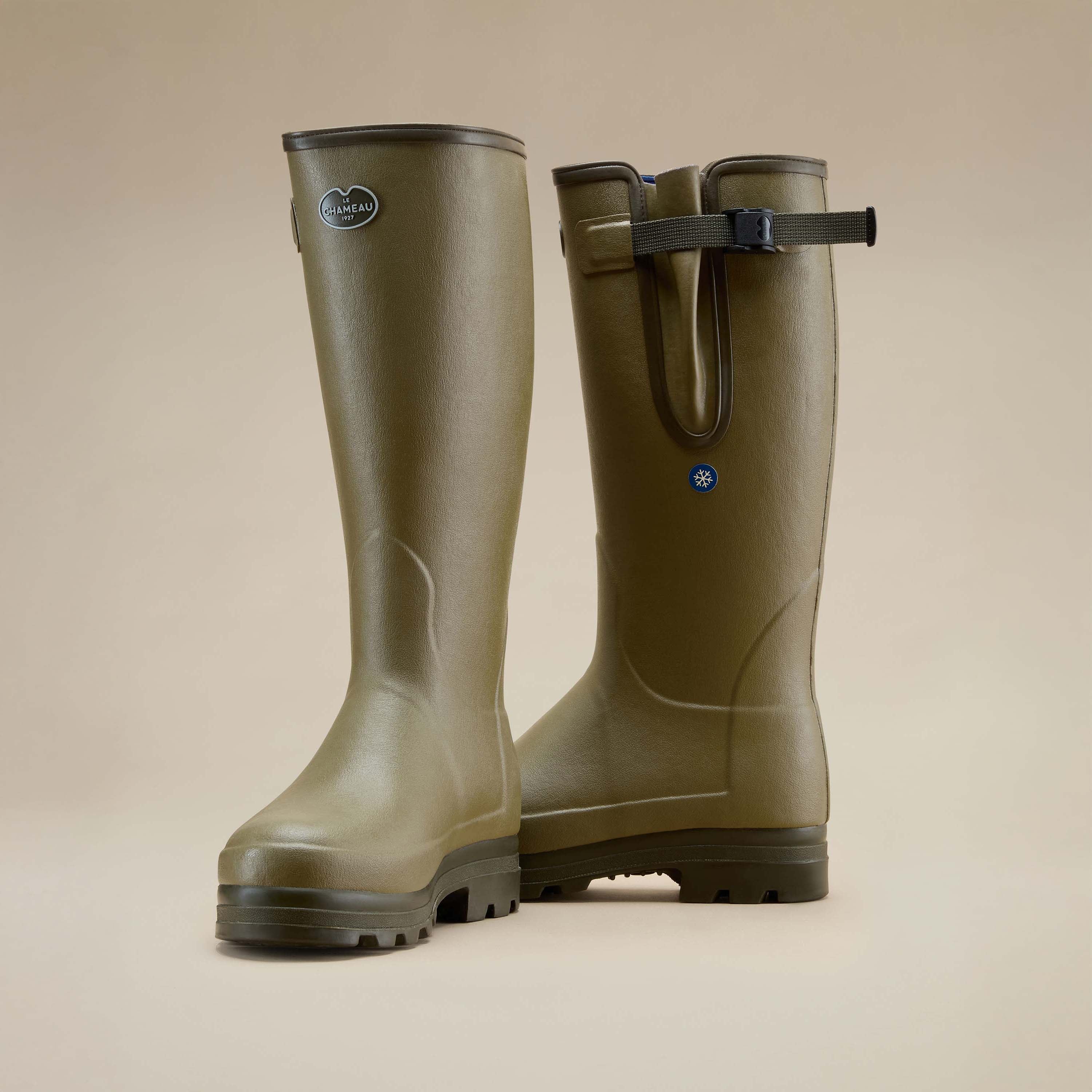 Men's Vierzonord Plus Neoprene Wellington Boot - Iconic Green - Image 5