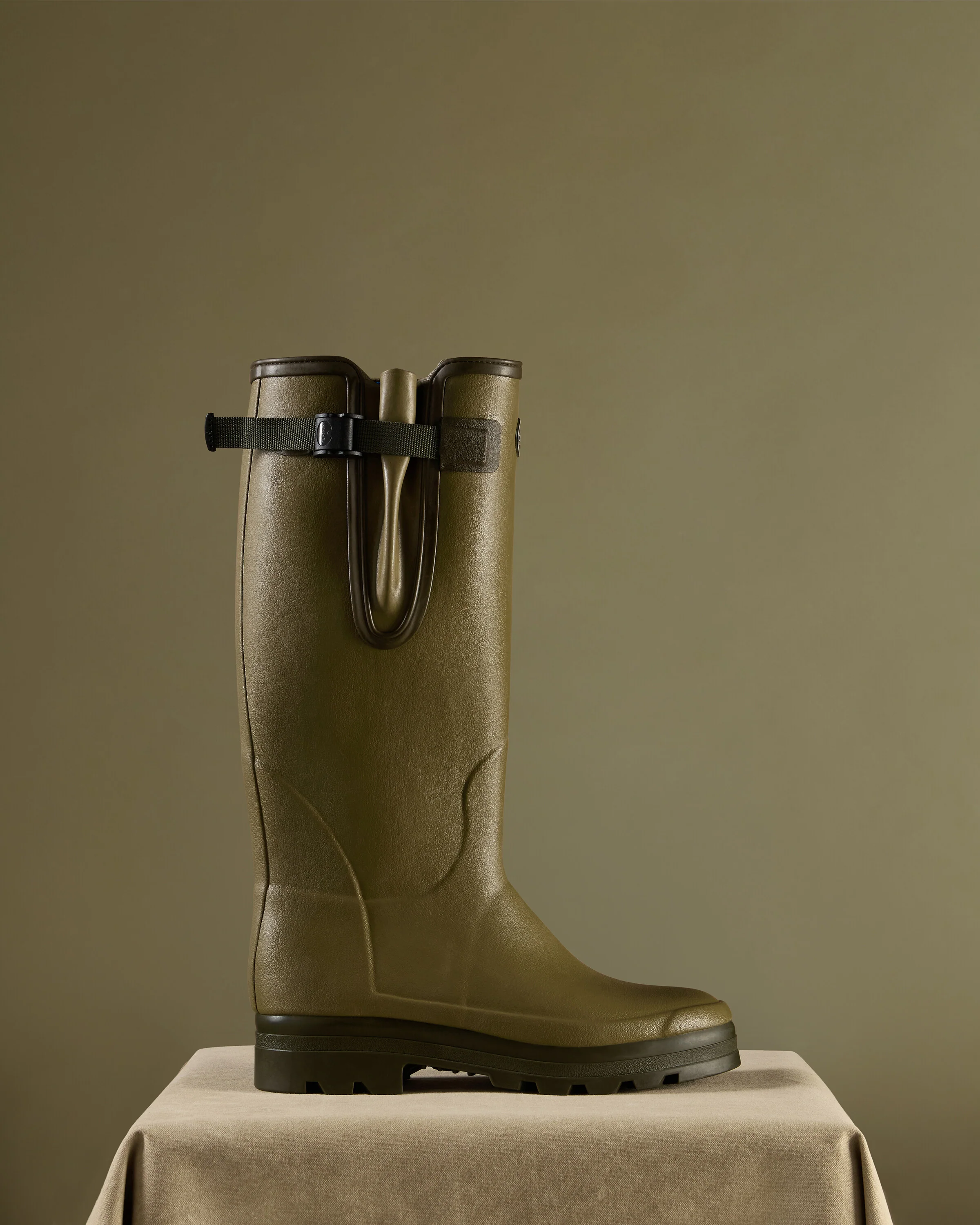 Men's Vierzonord XL Neoprene Lined Wellington Boot - Iconic Green - Image 6
