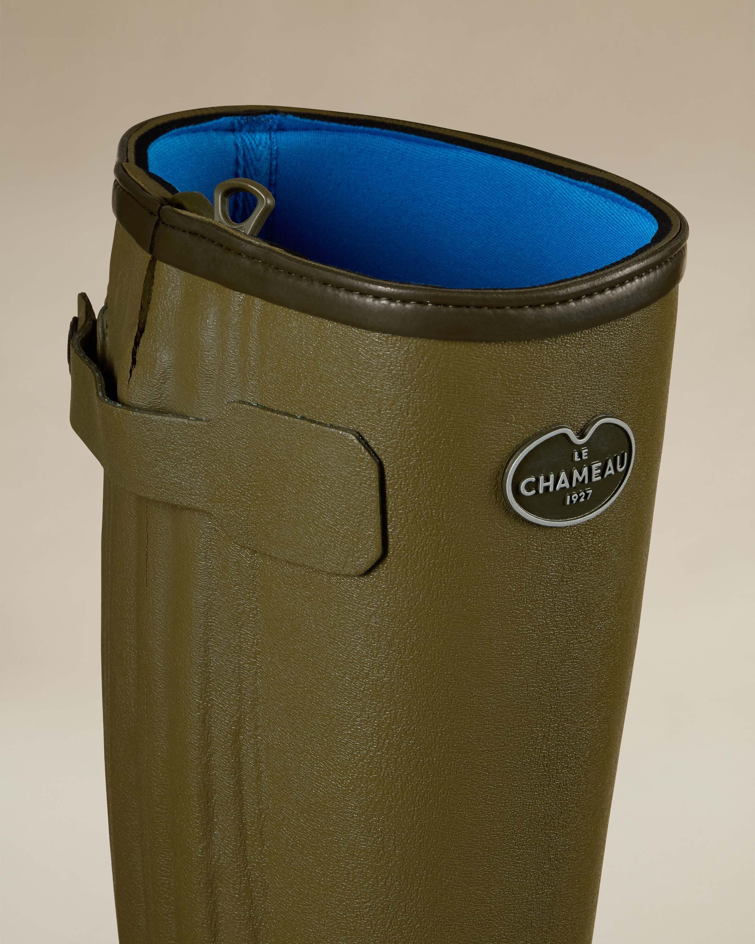 Men's Chasseur Neoprene Lined Wellington Boot - Iconic Green - Image 4