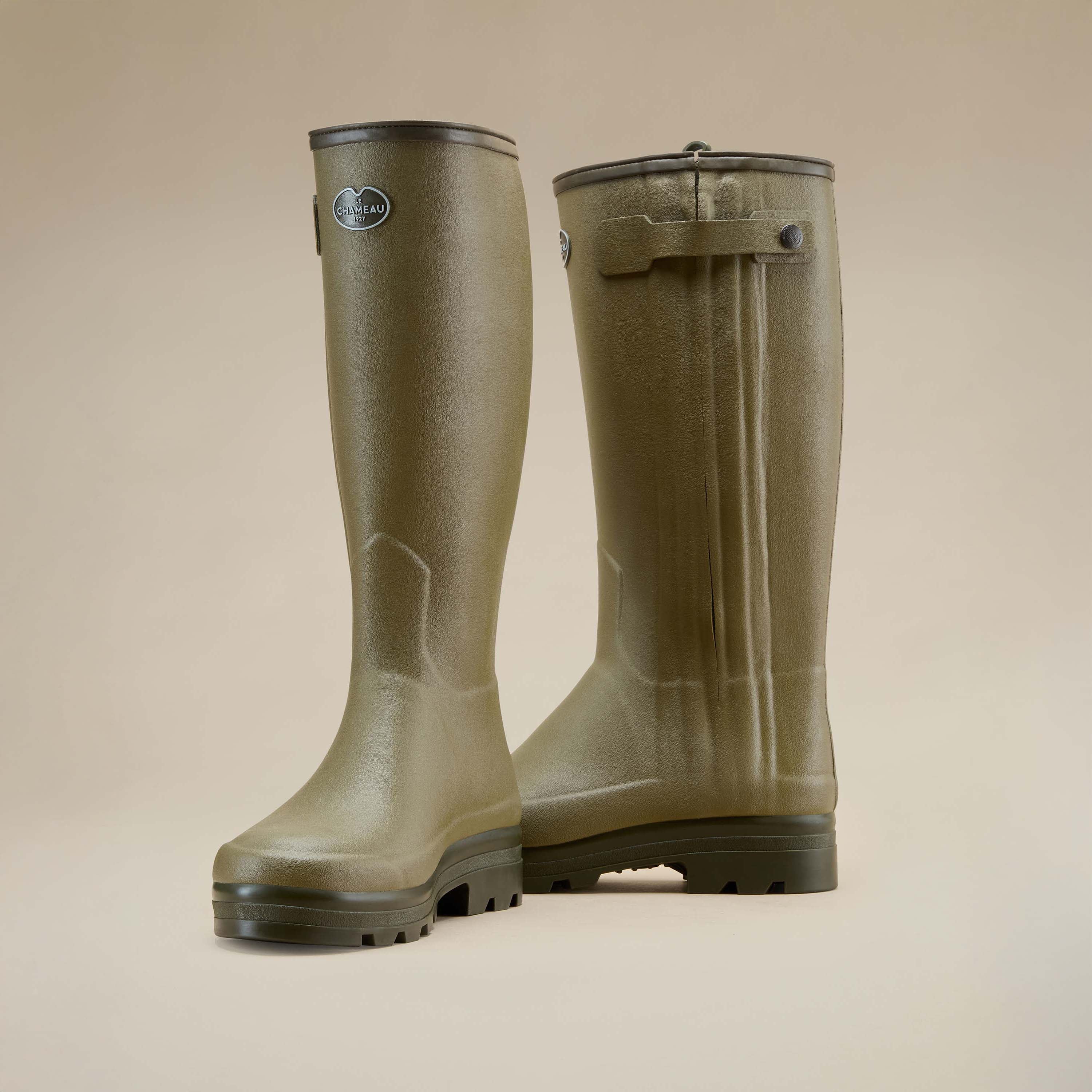 Men's Chasseur Neoprene Lined Wellington Boot - Iconic Green - Image 5