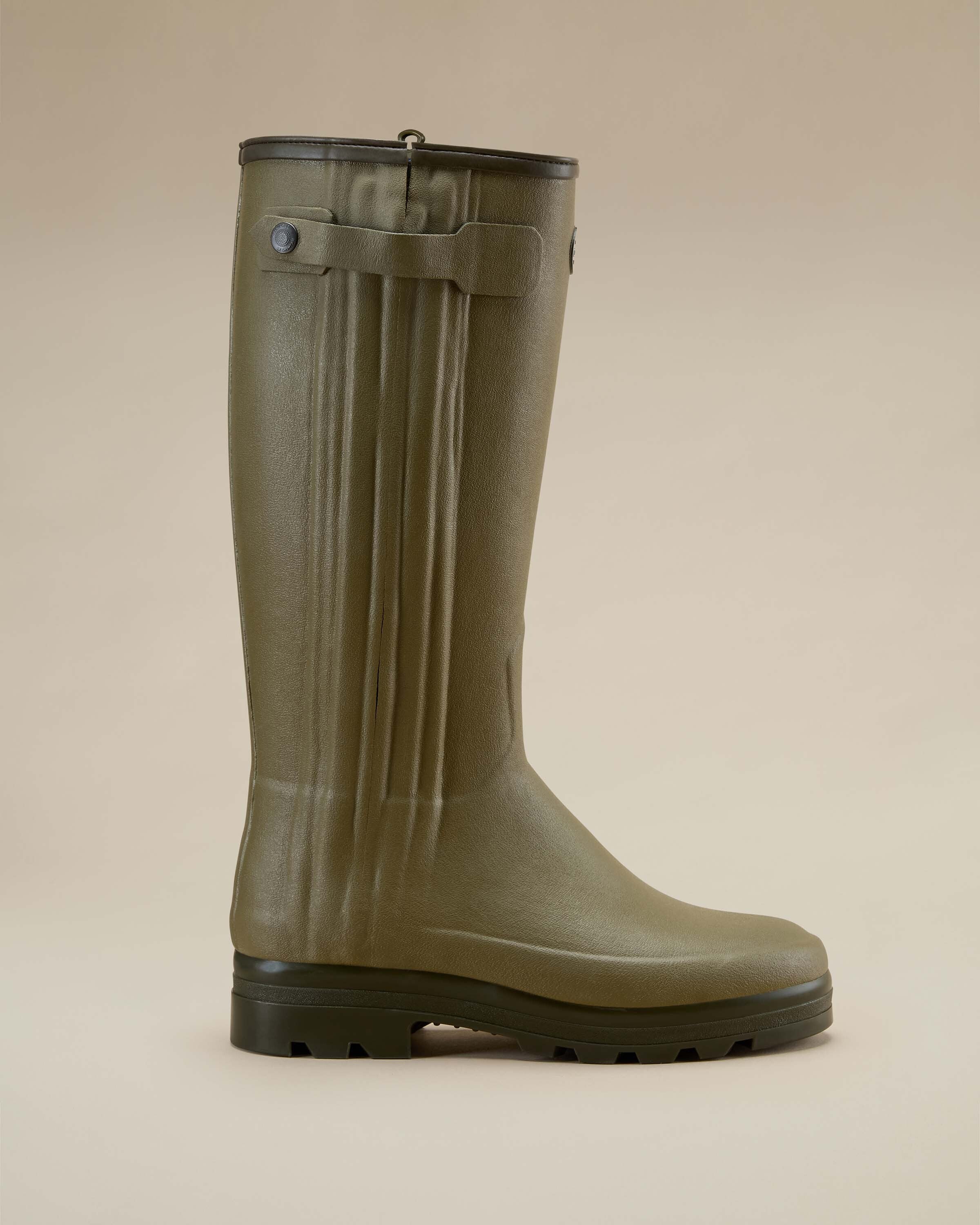 Men's Chasseur Neoprene Lined Wellington Boot - Iconic Green - Image 9