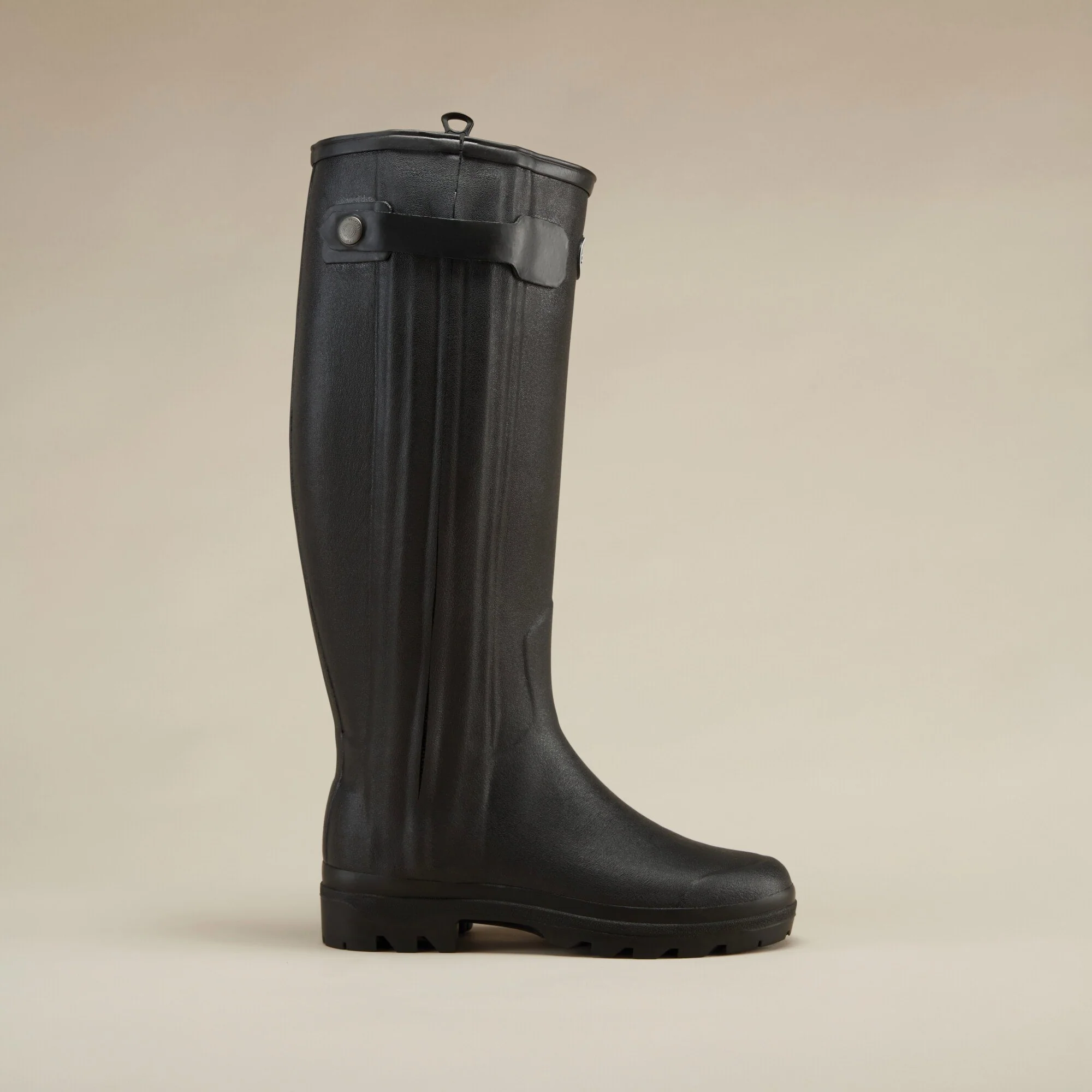 Women's Chasseur Leather Lined Wellington Boot - Black - Image 8