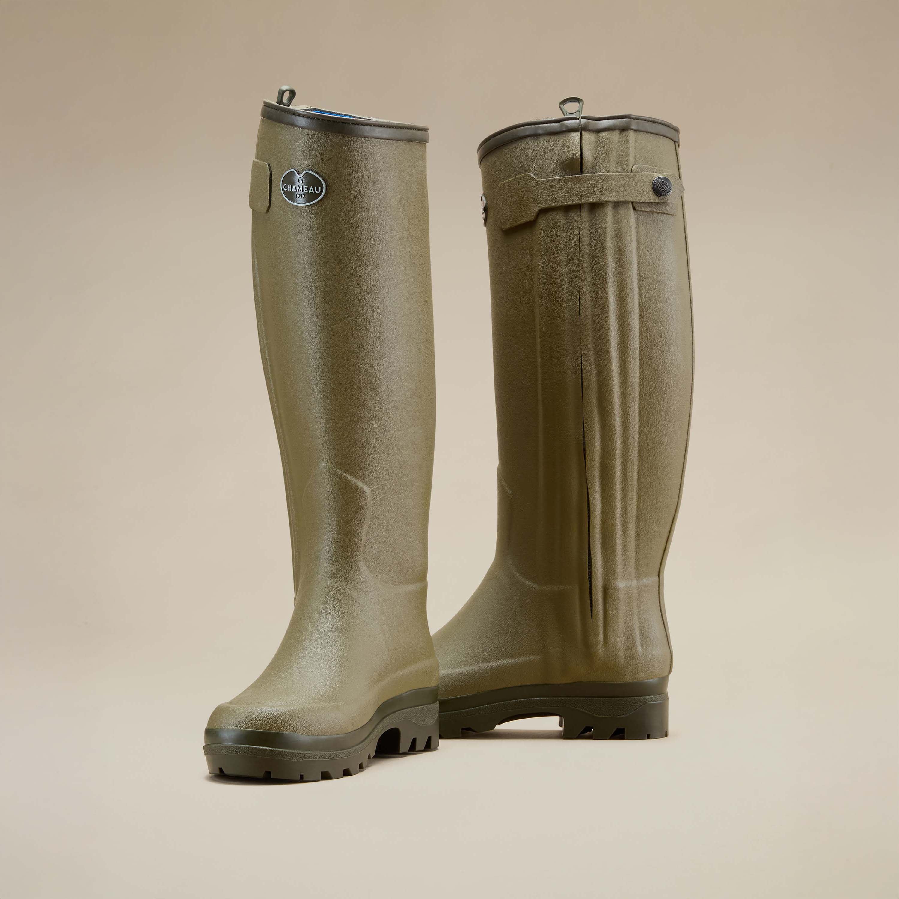 Women's Chasseur Neoprene Lined Wellington Boot - Iconic Green - Image 5