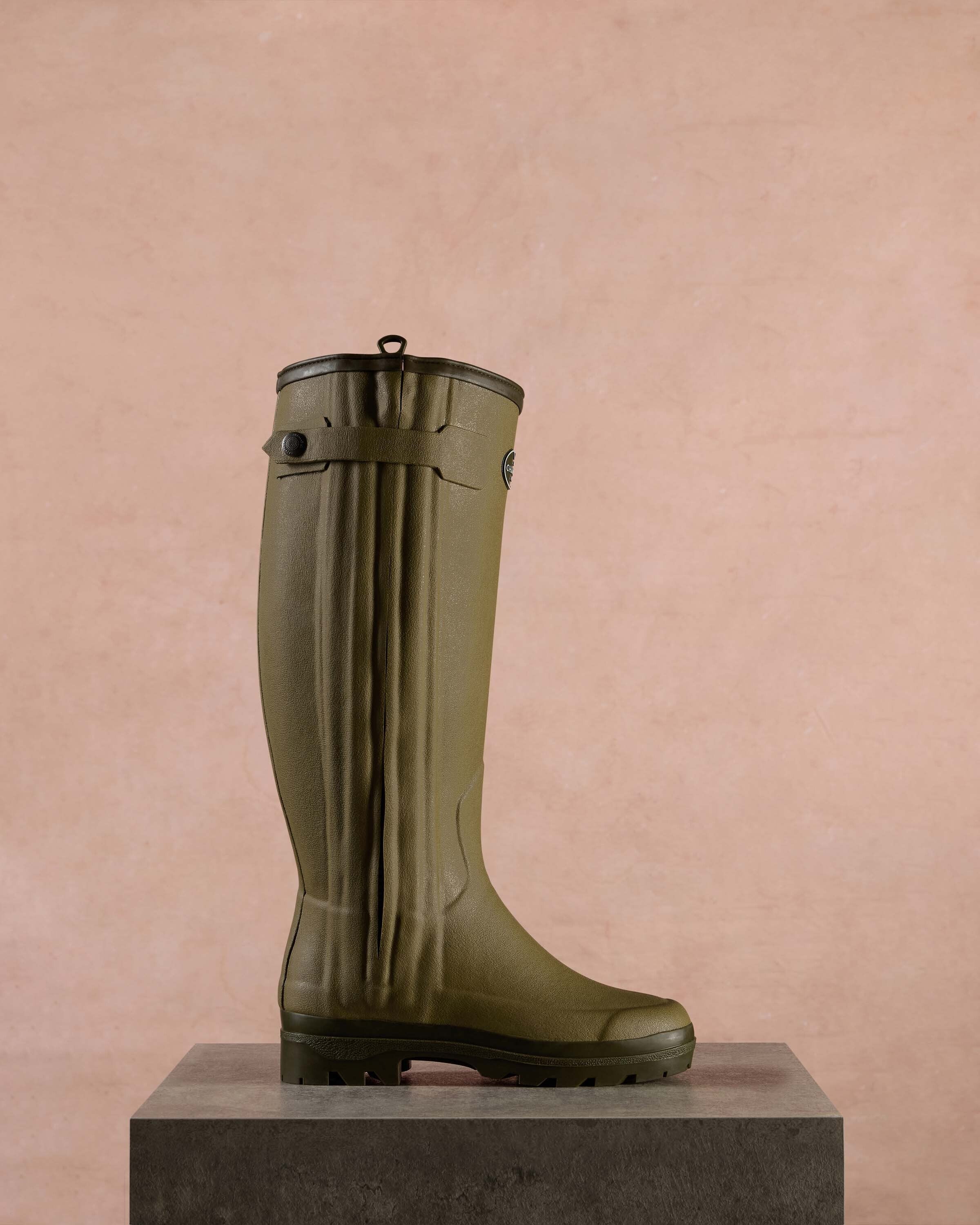 Women's Chasseur Neoprene Lined Wellington Boot - Iconic Green - Image 7