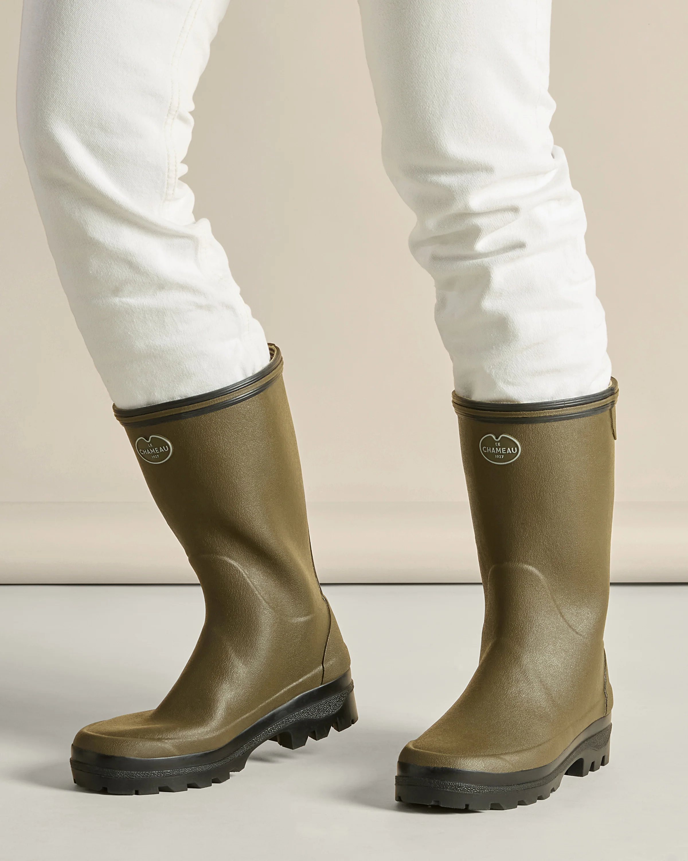 Women's Giverny Jersey Lined Bottillon - Chameau Green - Image 6
