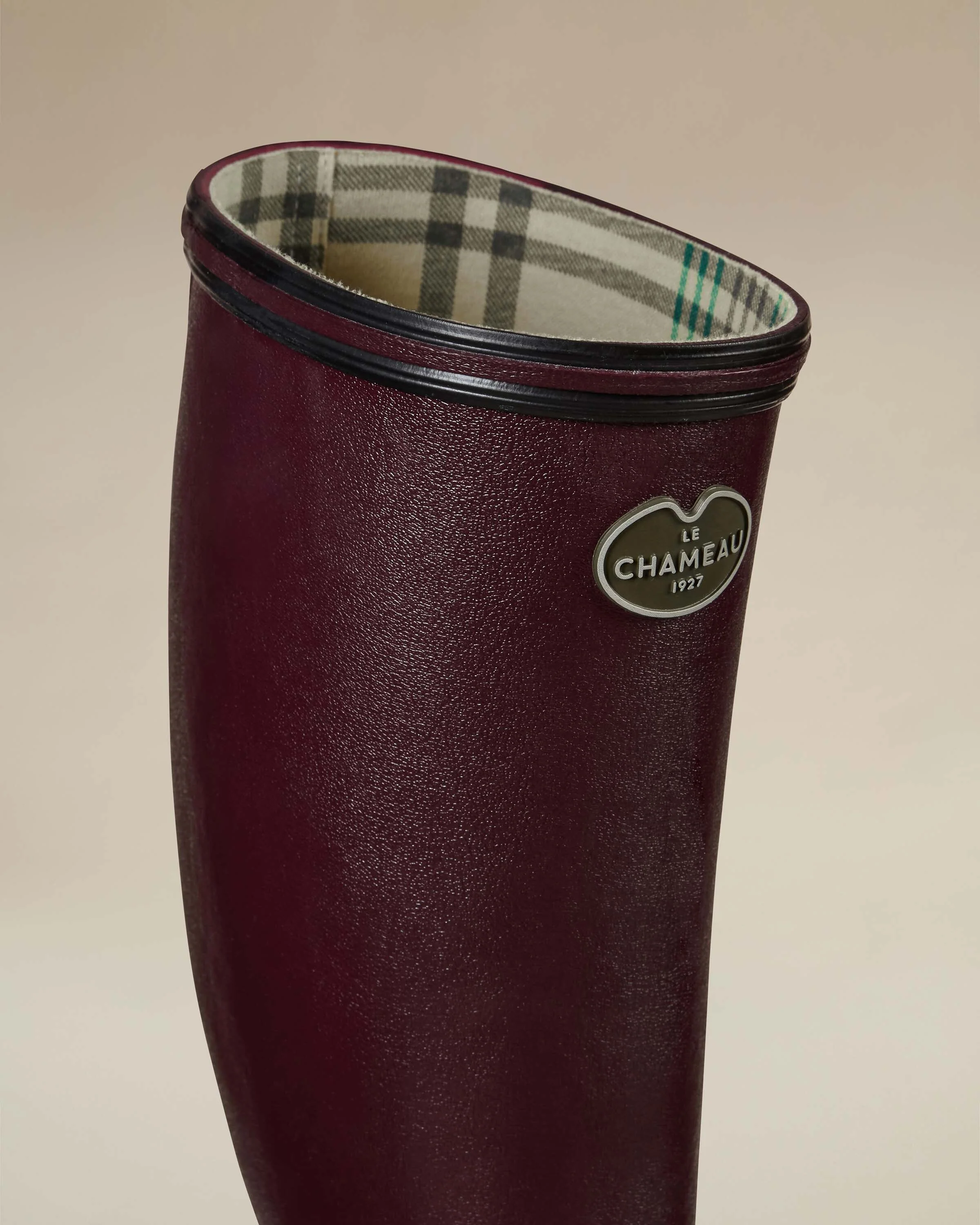 Women's Giverny Jersey Lined Wellington Boot - Cherry Red - Image 4