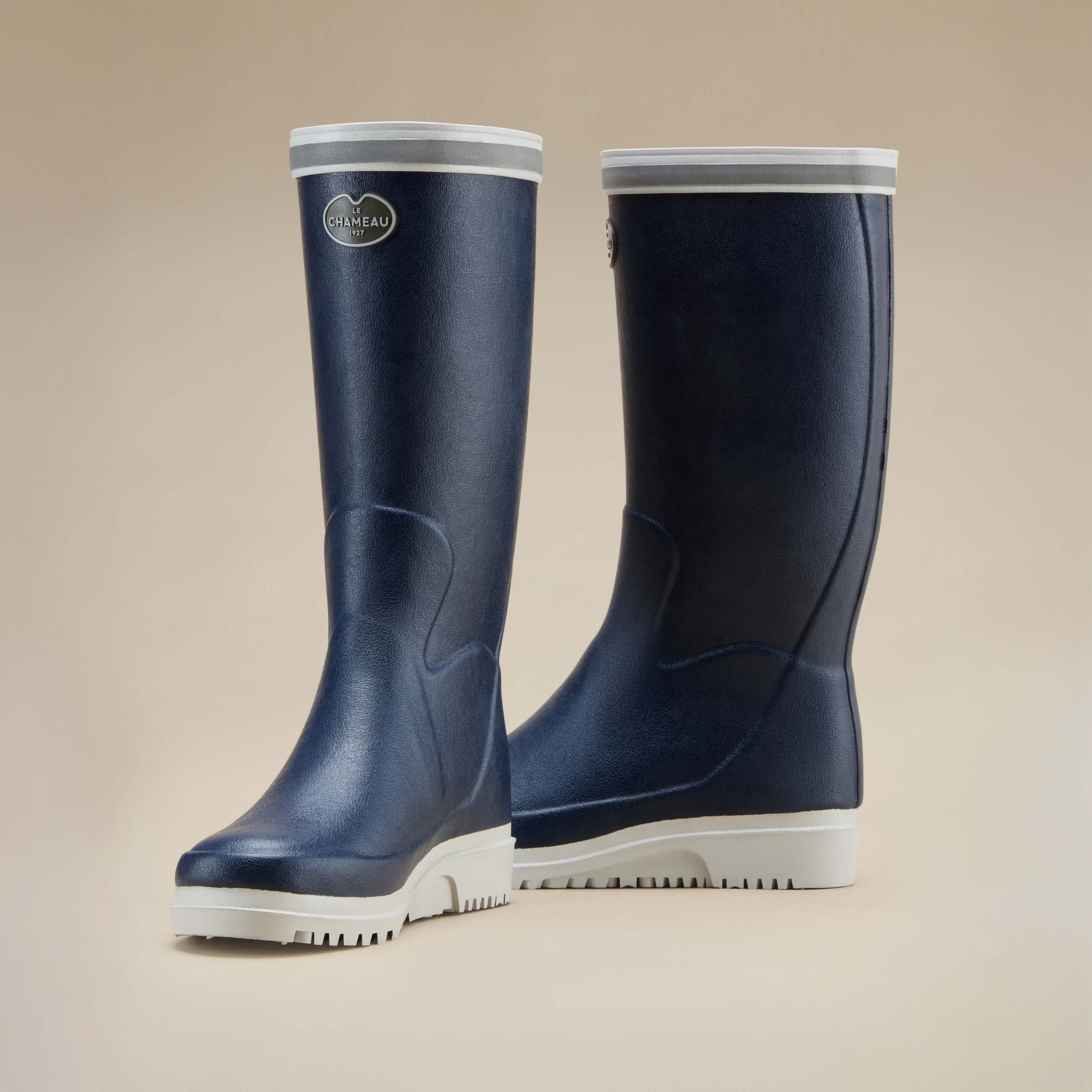 Women's Marine Evo Ponti Lined Wellington Boot - Marine Blue - Image 5