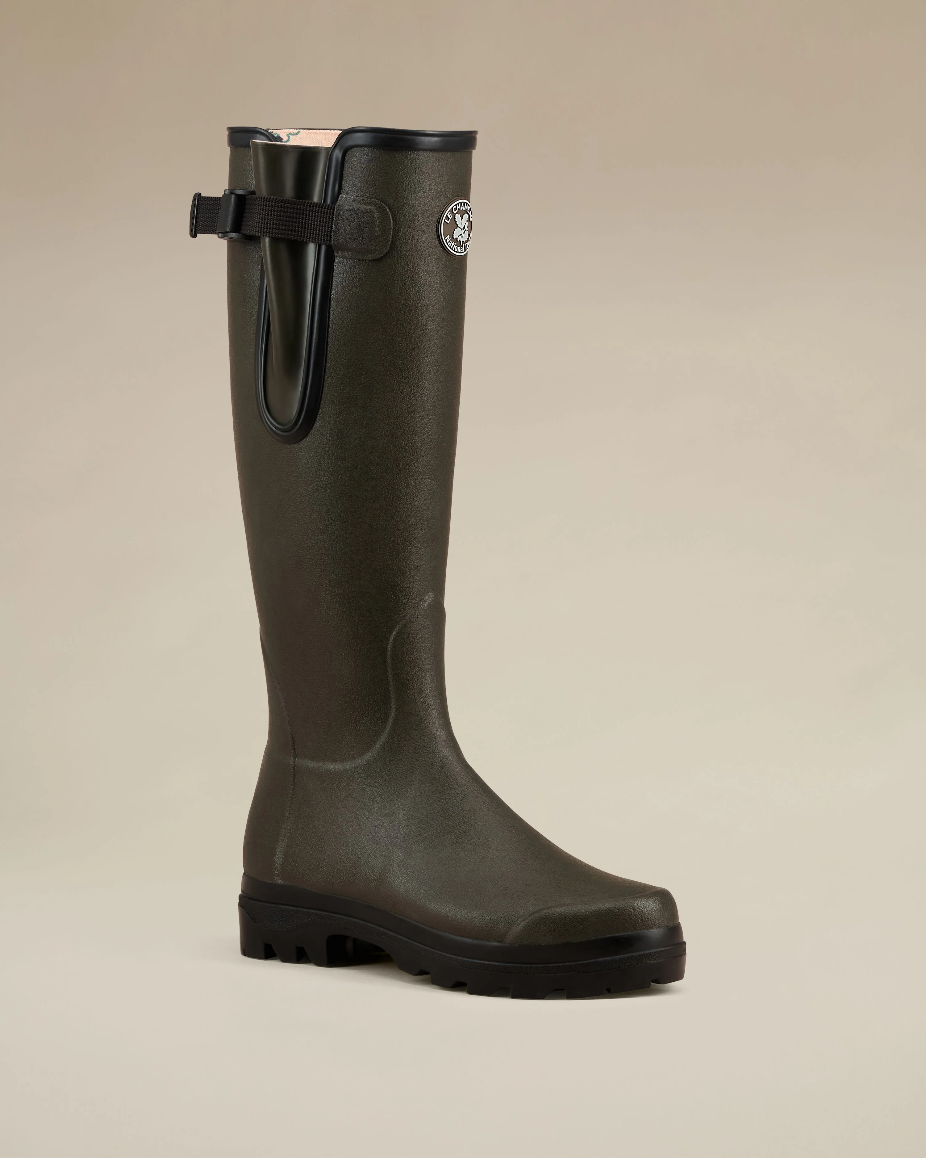 Women's National Trust Vierzon Jersey Lined Wellington Boot - Oak Green - Image 10