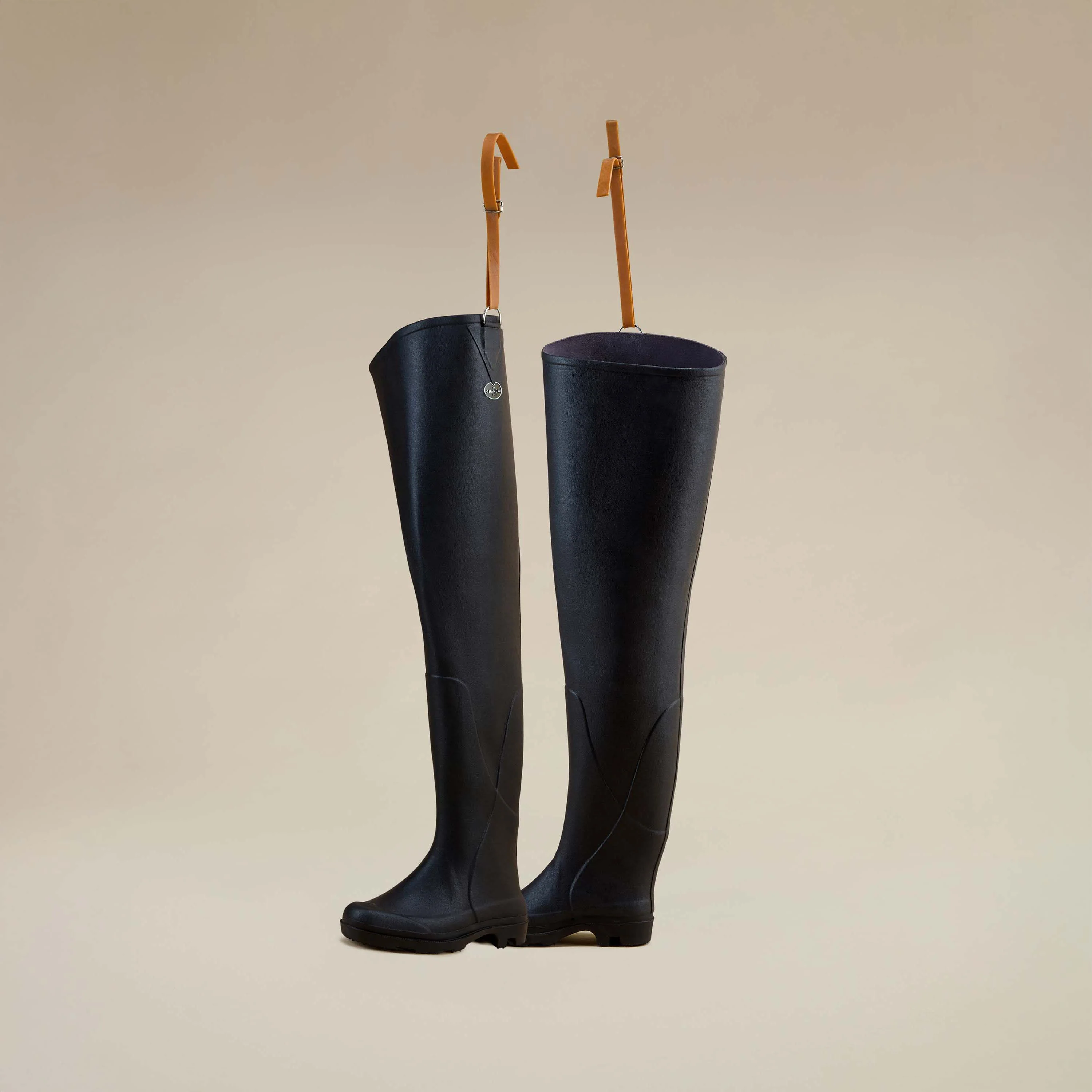 Women's Océane Ponti Lined Thigh Boot - Black - Image 3