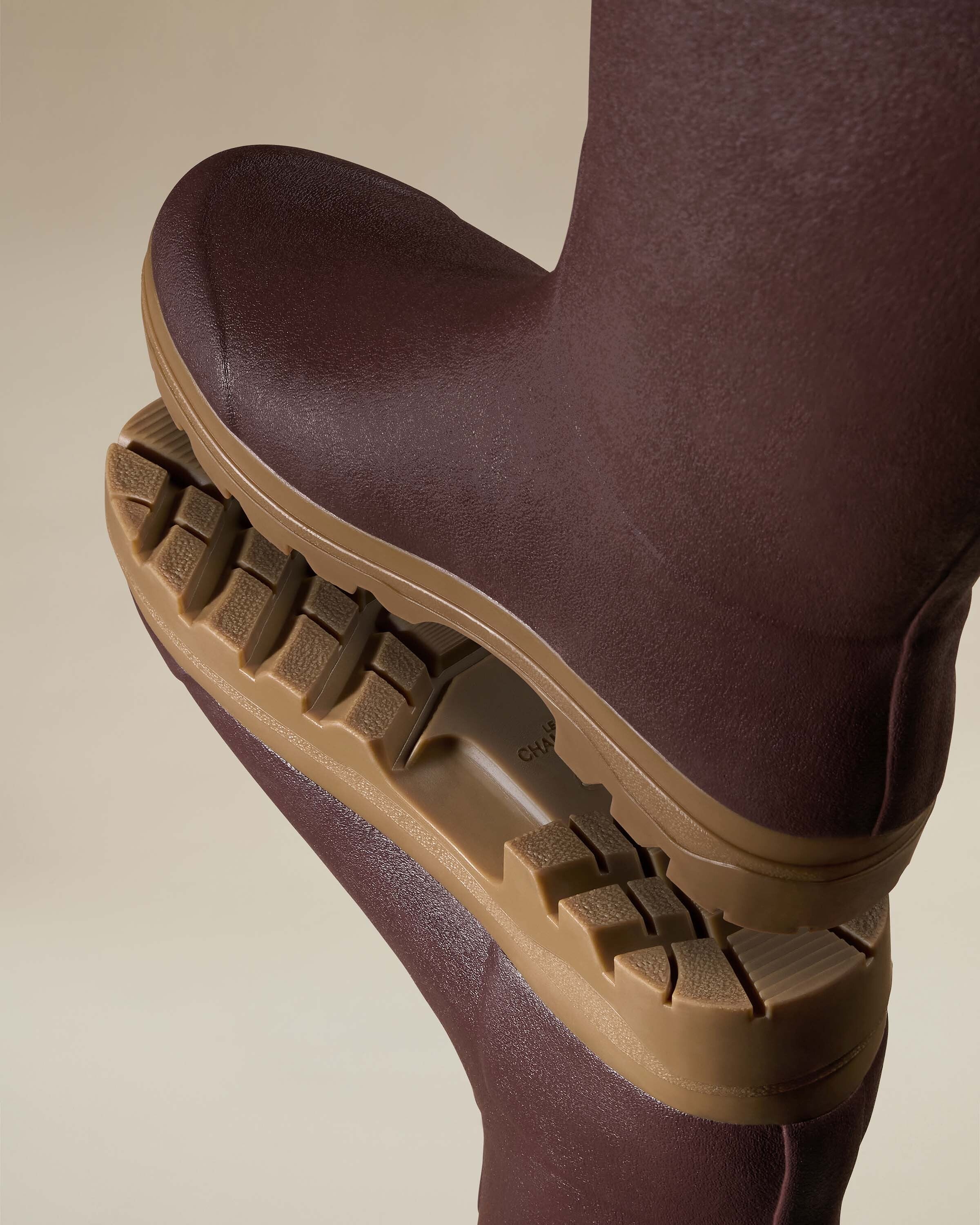 Women's Saint Hubert Leather Lined Wellington Boot - Brown - Image 3