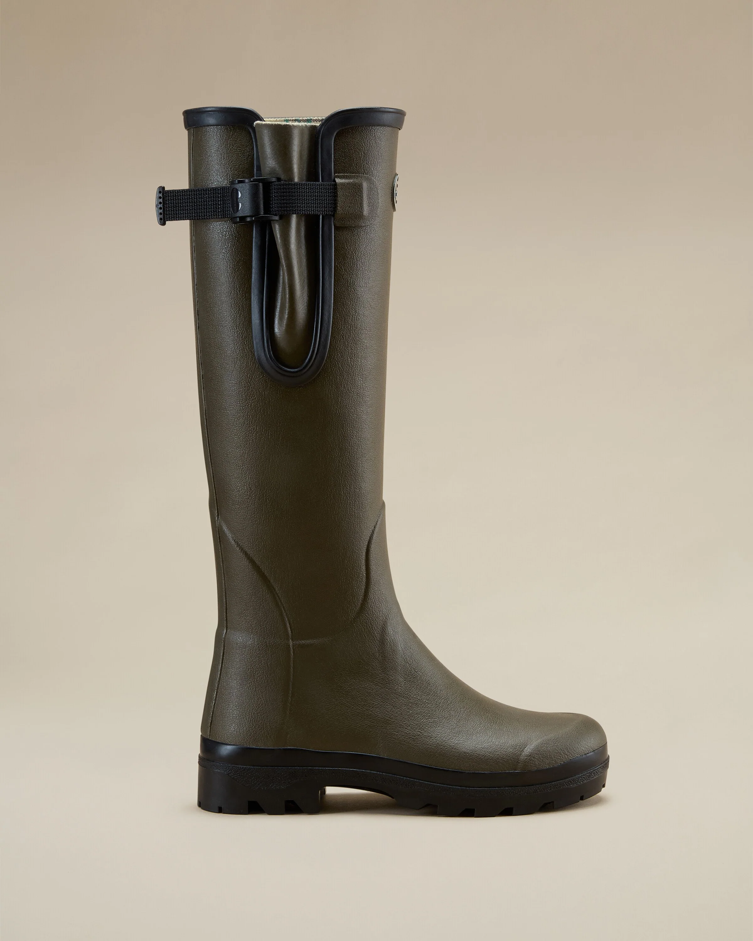 Women's Vierzon Jersey Lined Wellington Boot - Chameau Green - Image 10