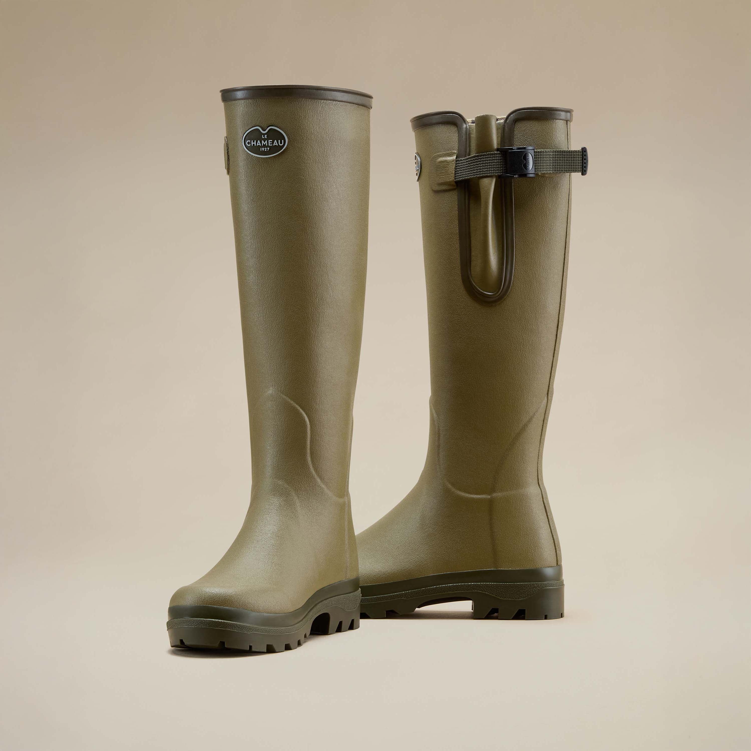 Women's Vierzon Jersey Lined Wellington Boot - Iconic Green - Image 5