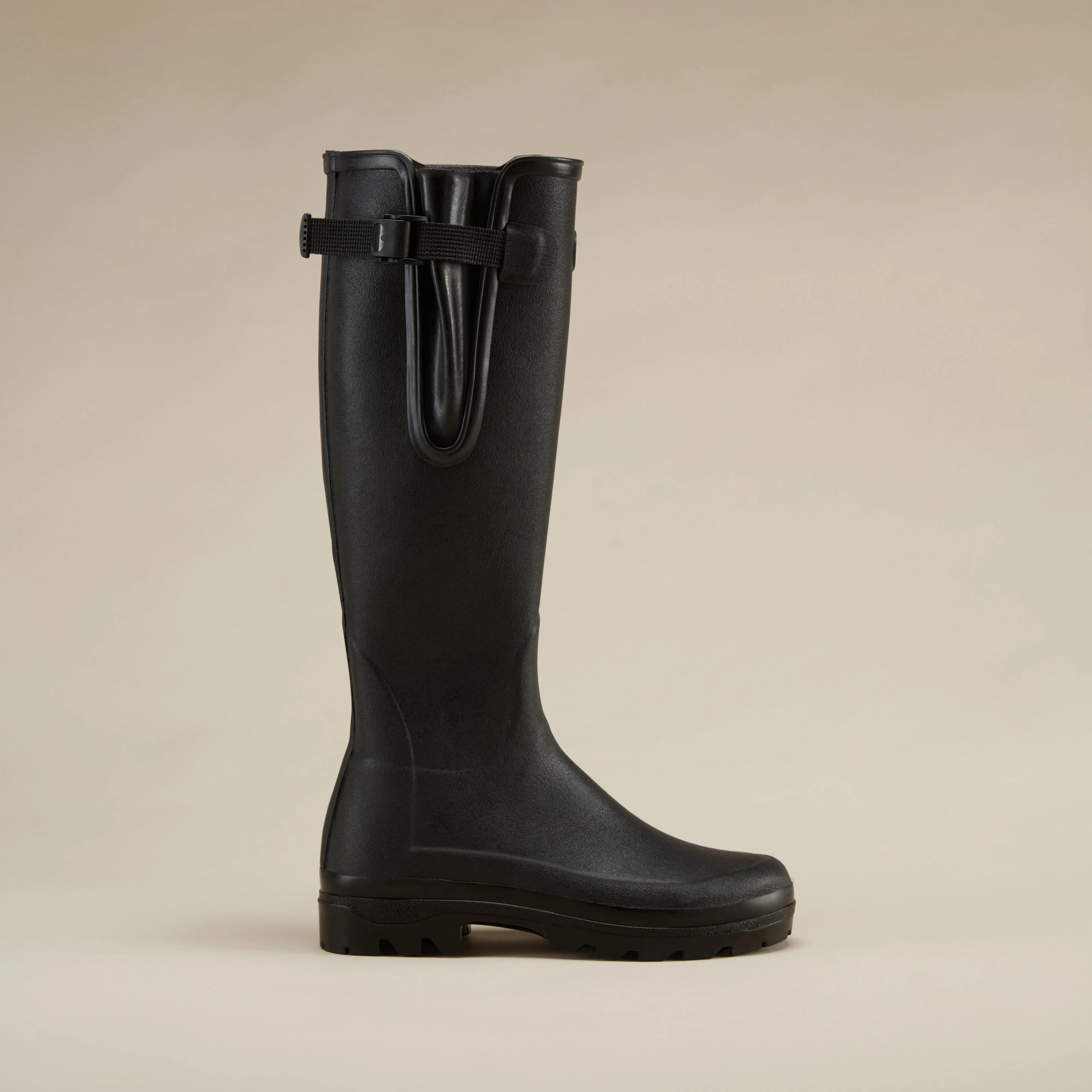 Women's Vierzonord Neoprene Lined Wellington Boot - Black - Image 9