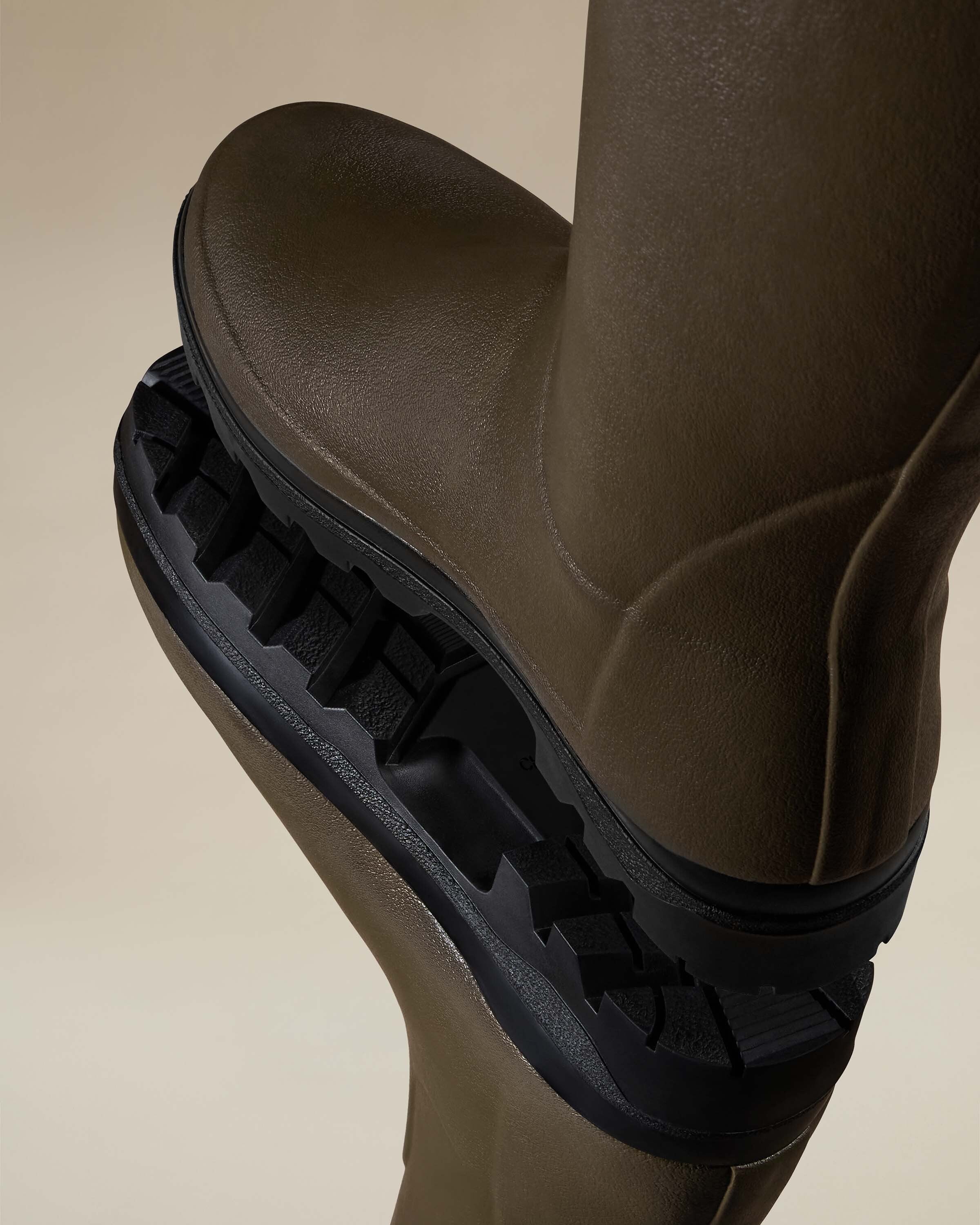 Women's Vierzonord Neoprene Lined Wellington Boot - Chameau Green - Image 3