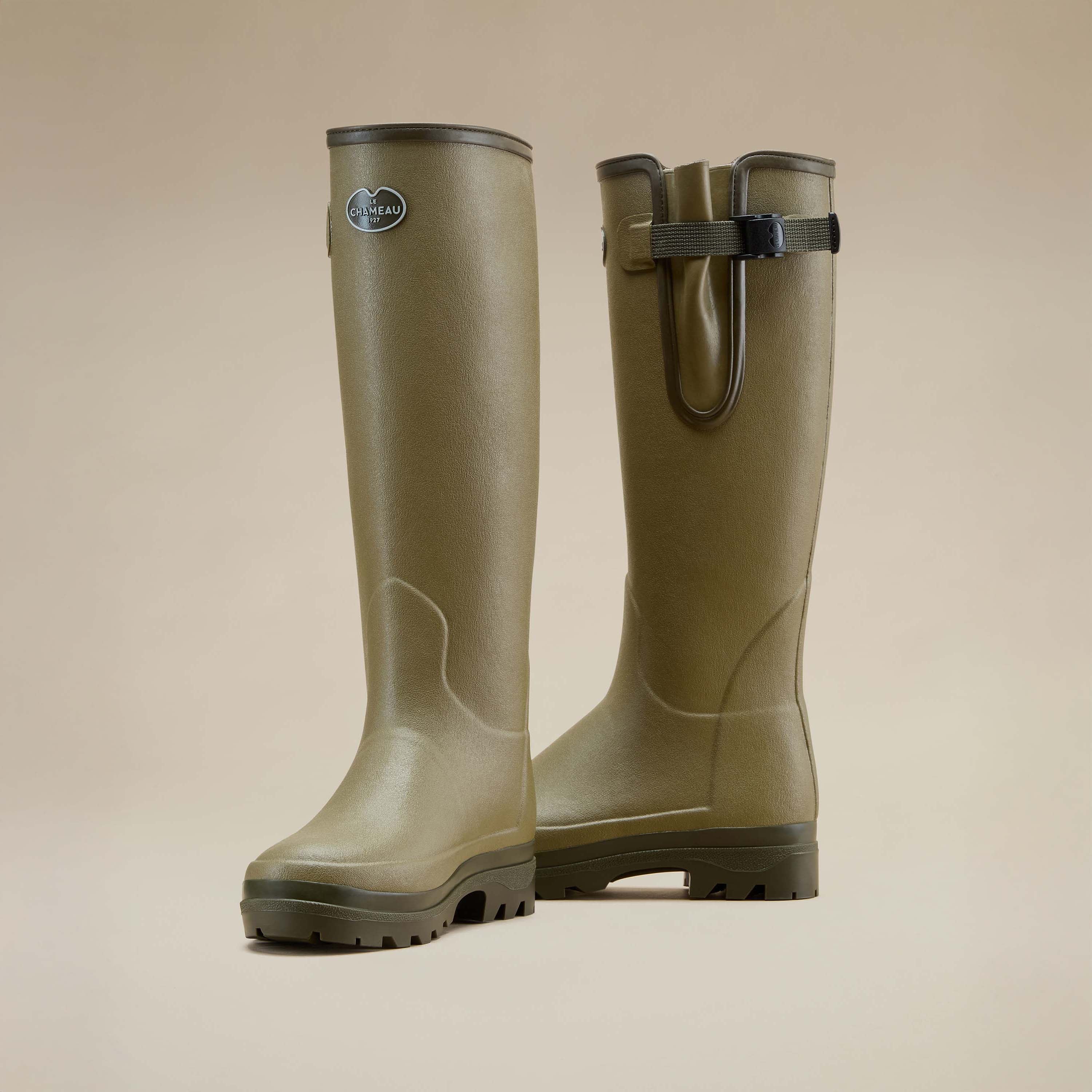 Women's Vierzonord Neoprene Lined Wellington Boot - Iconic Green - Image 5