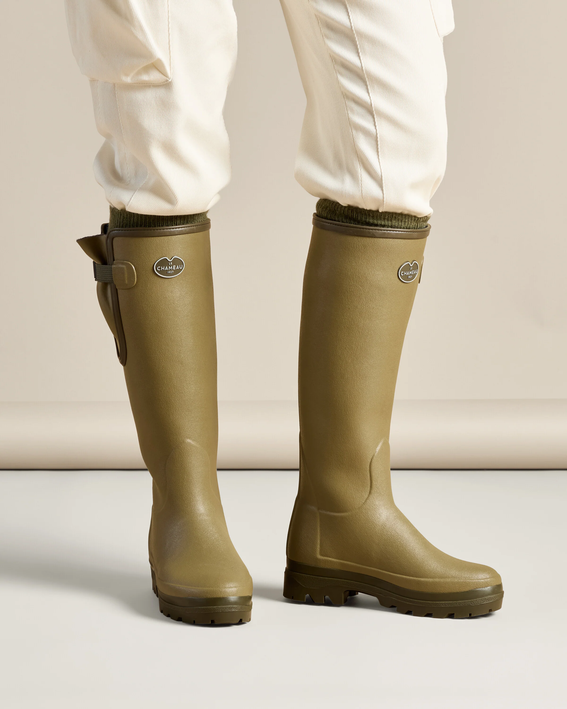 Women's Vierzonord Neoprene Lined Wellington Boot - Iconic Green - Image 8